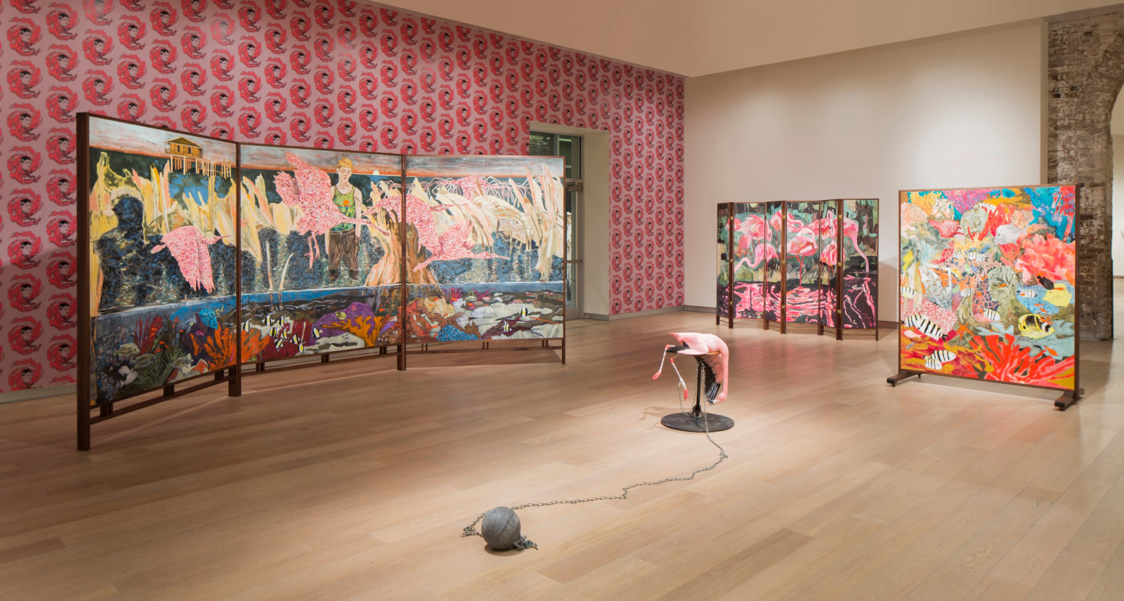 Hernan Bas, Florida Living, Installation view, SCAD Museum of Art, Savannah, GA, 2017