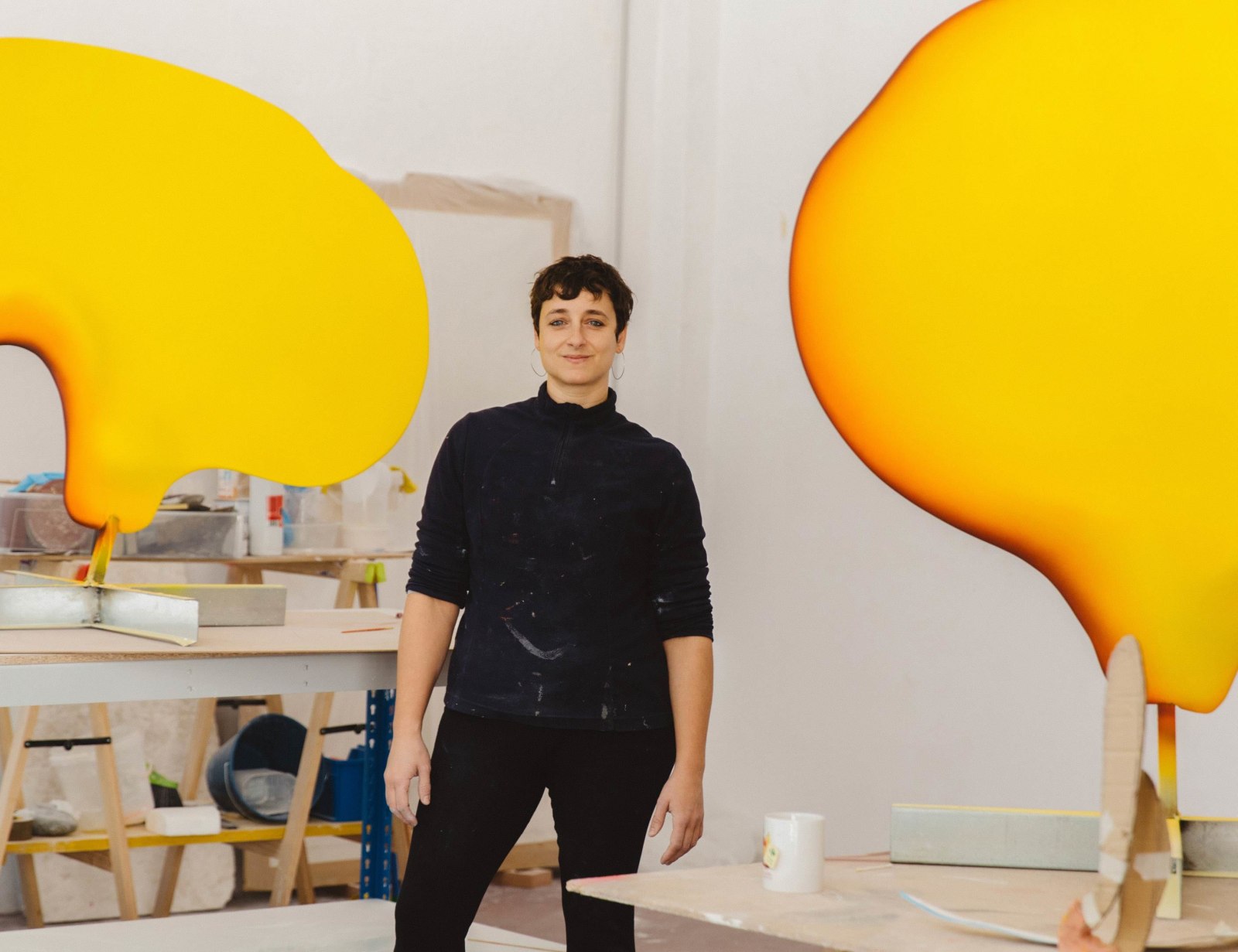 Teresa Solar Abboud in her studio, Photo by Pablo Alzaga