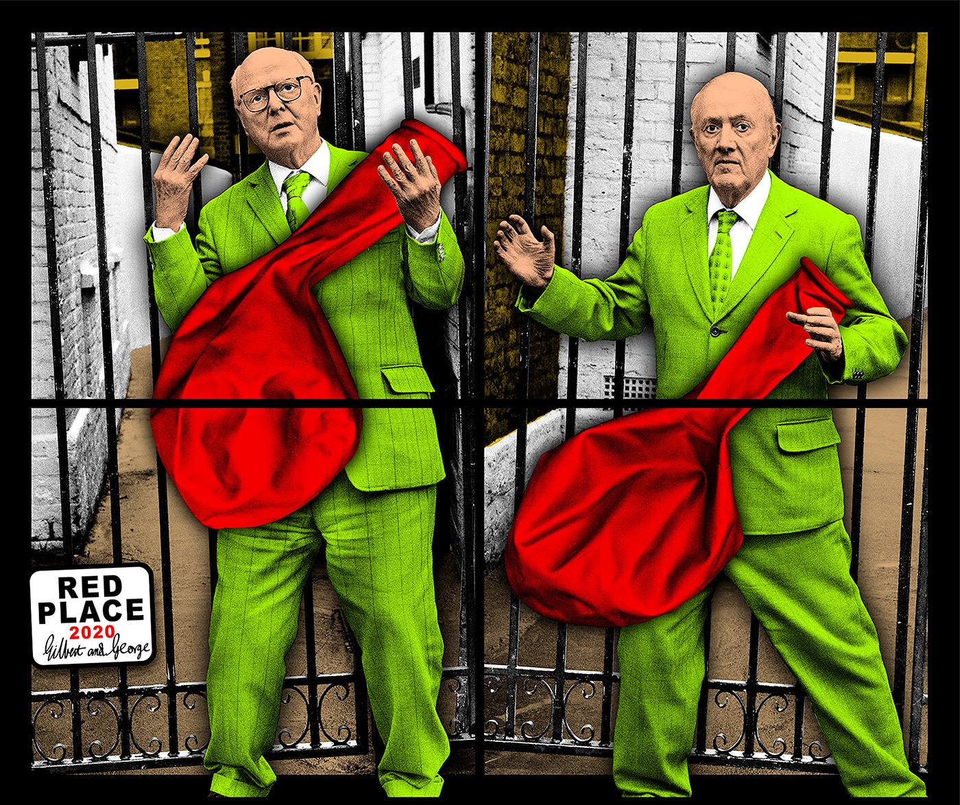 GILBERT &amp;amp; GEORGE, RED PLACE, 2020