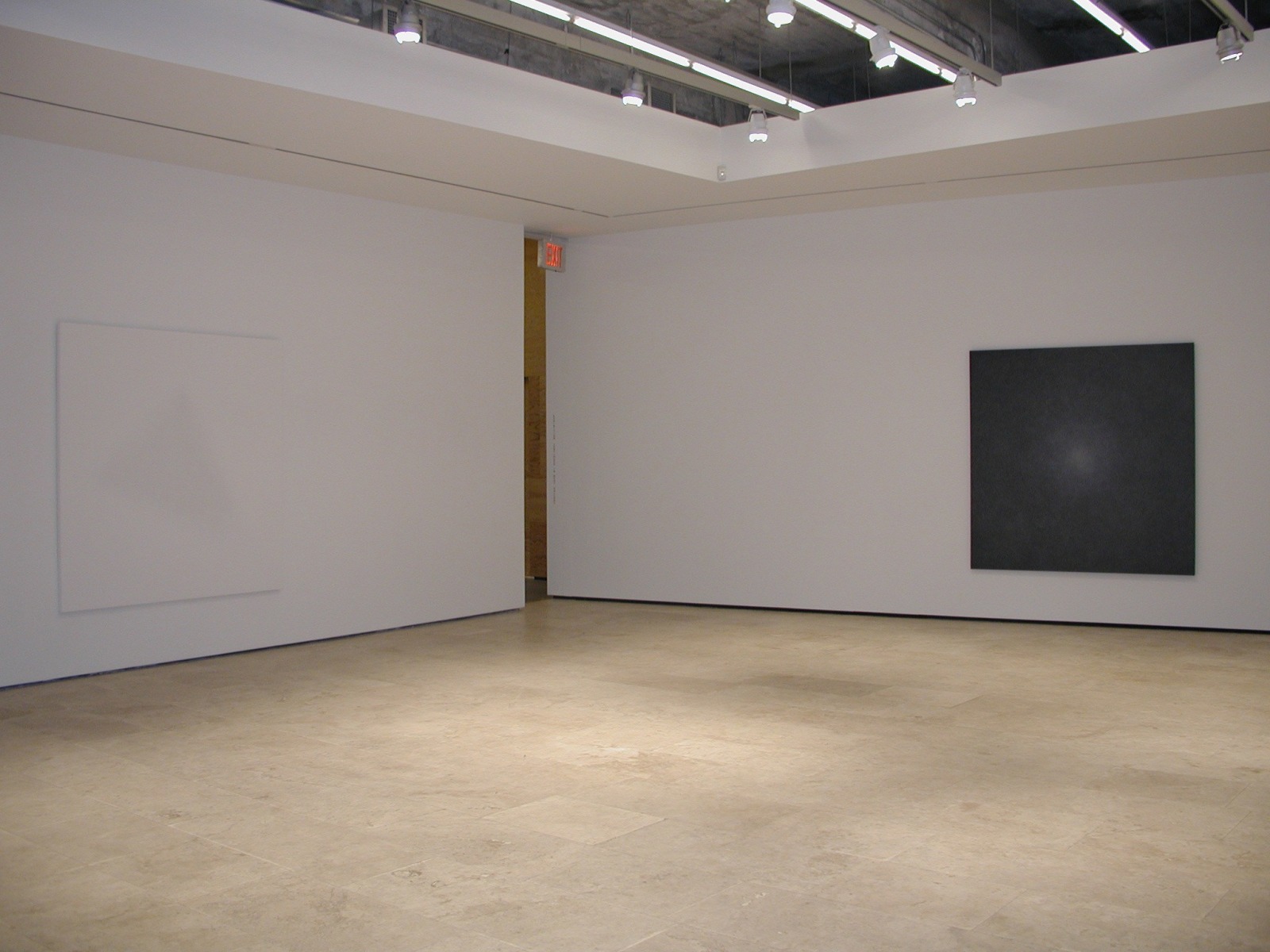 Installation view of Shirazeh Houshiary exhibition in 2003 at Lehmann Maupin in New York, view 1