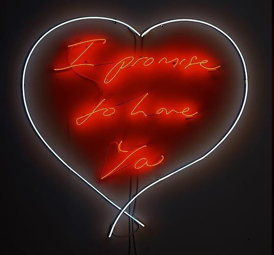 TRACEY EMIN I promise to love you, 2010