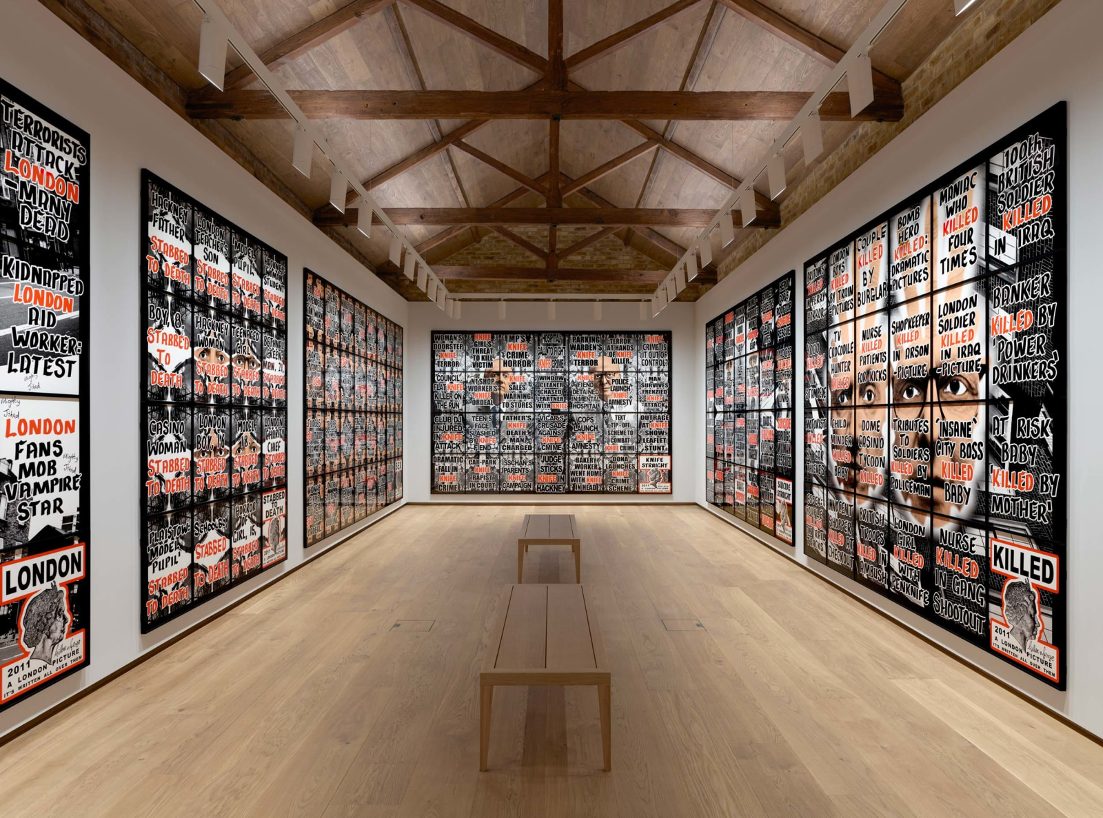 Gilbert &amp;amp; George: LONDON PICTURES, Installation View