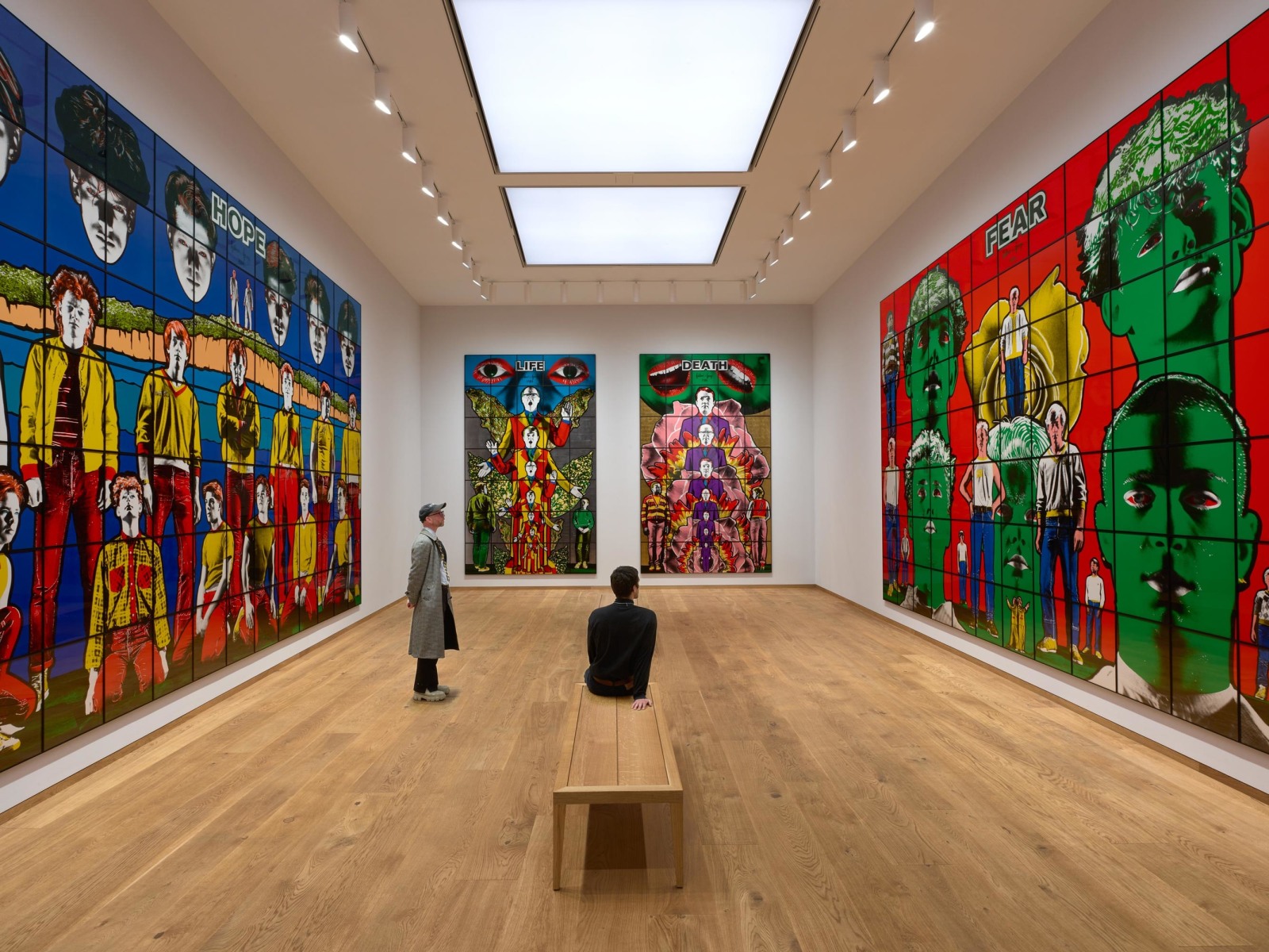 Gilbert & George: DEATH HOPE LIFE FEAR…, Installation View