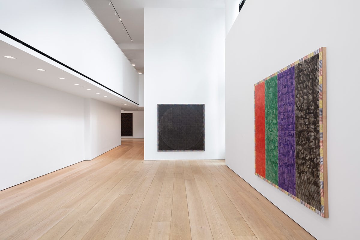 McArthur Binion: Modern:Ancient:Brown, Installation view, New York
