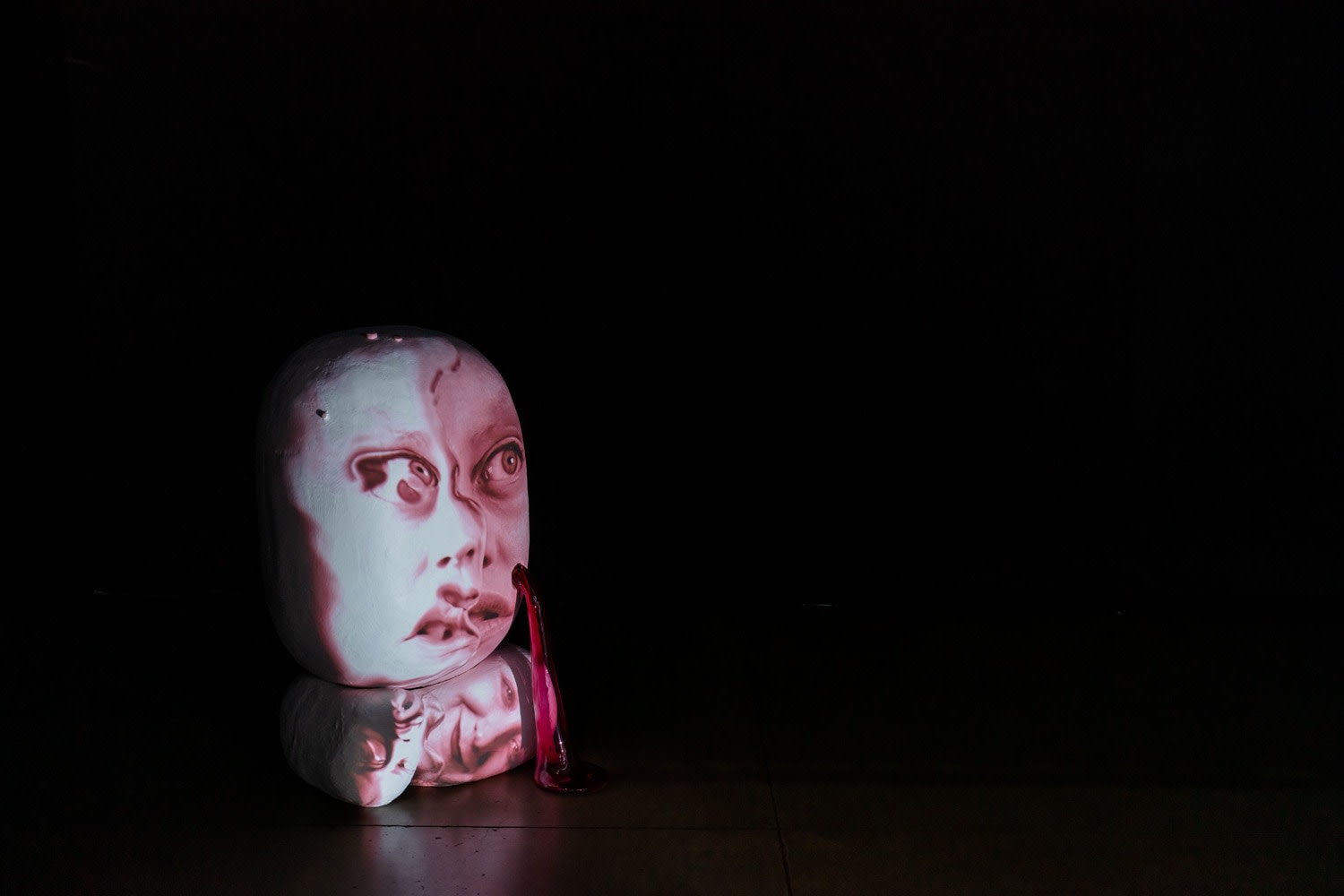 Installation view of special exhibition by Tony Oursler at Taipei Dangdai art fair 2020, view 5