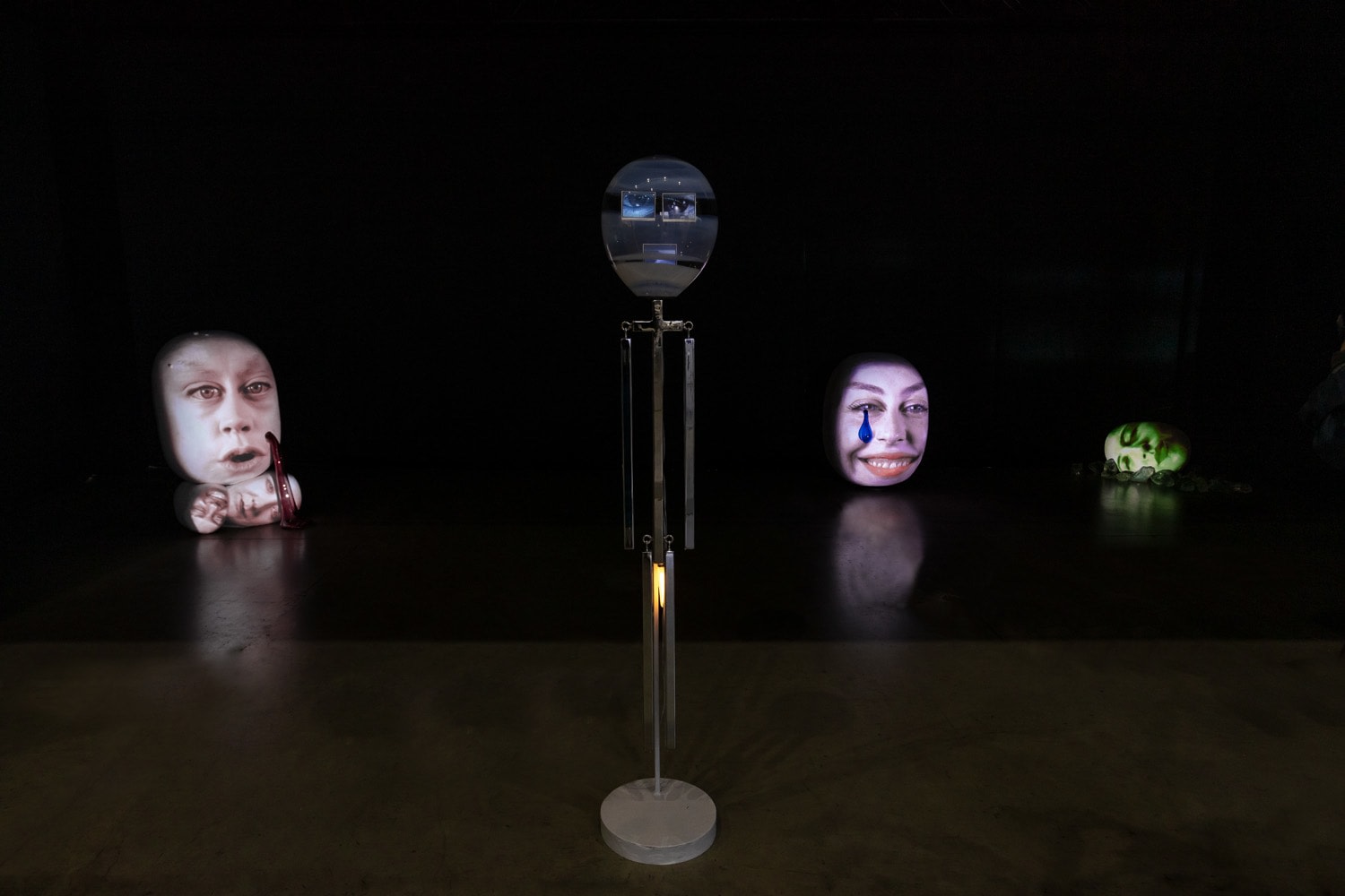 Installation view of special exhibition by Tony Oursler at Taipei Dangdai art fair 2020, view 1