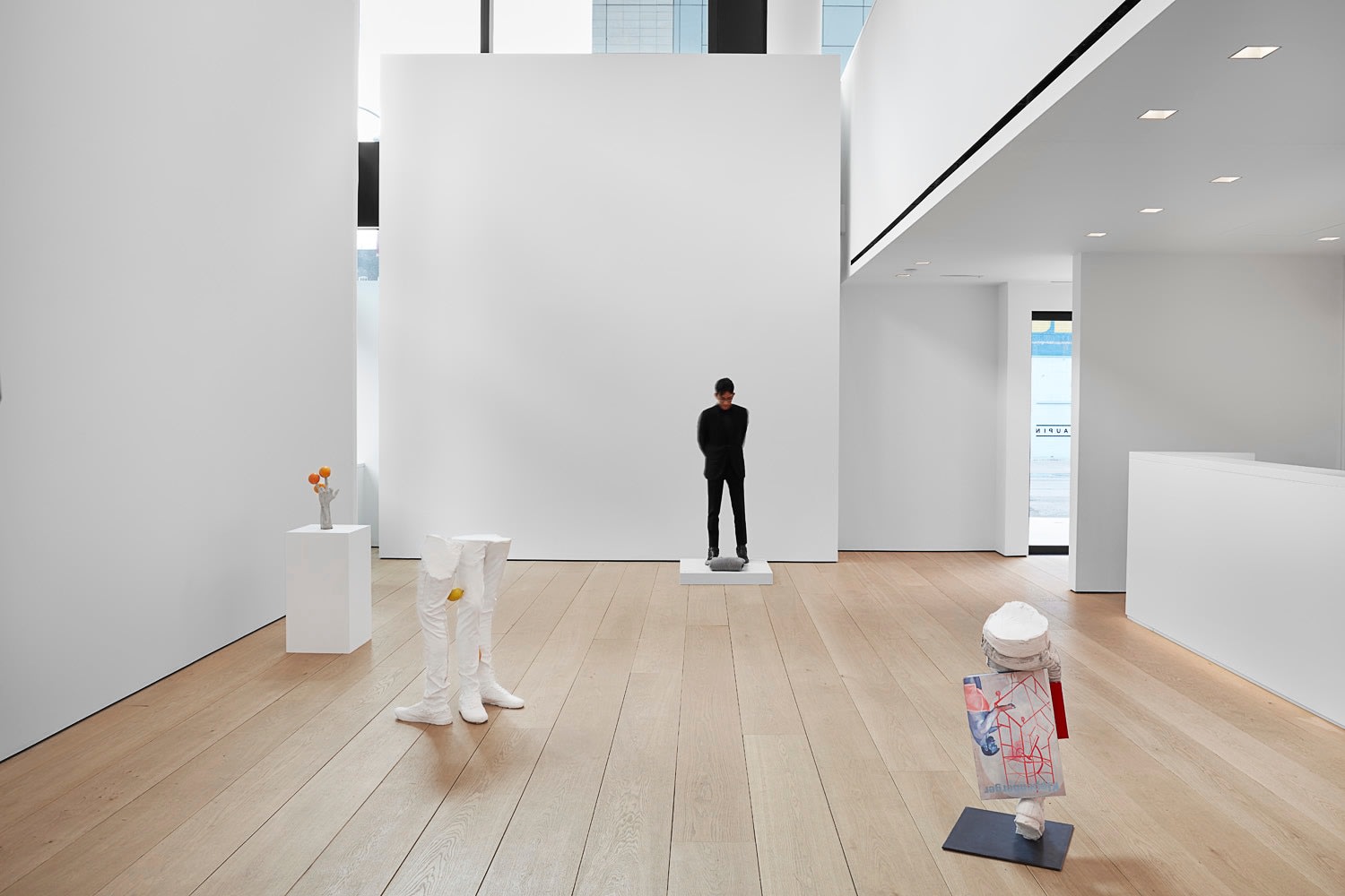 Installation view of Erwin Wurm's exhibition Yes Biological at Lehmann Maupin, New York, 2020, View 4