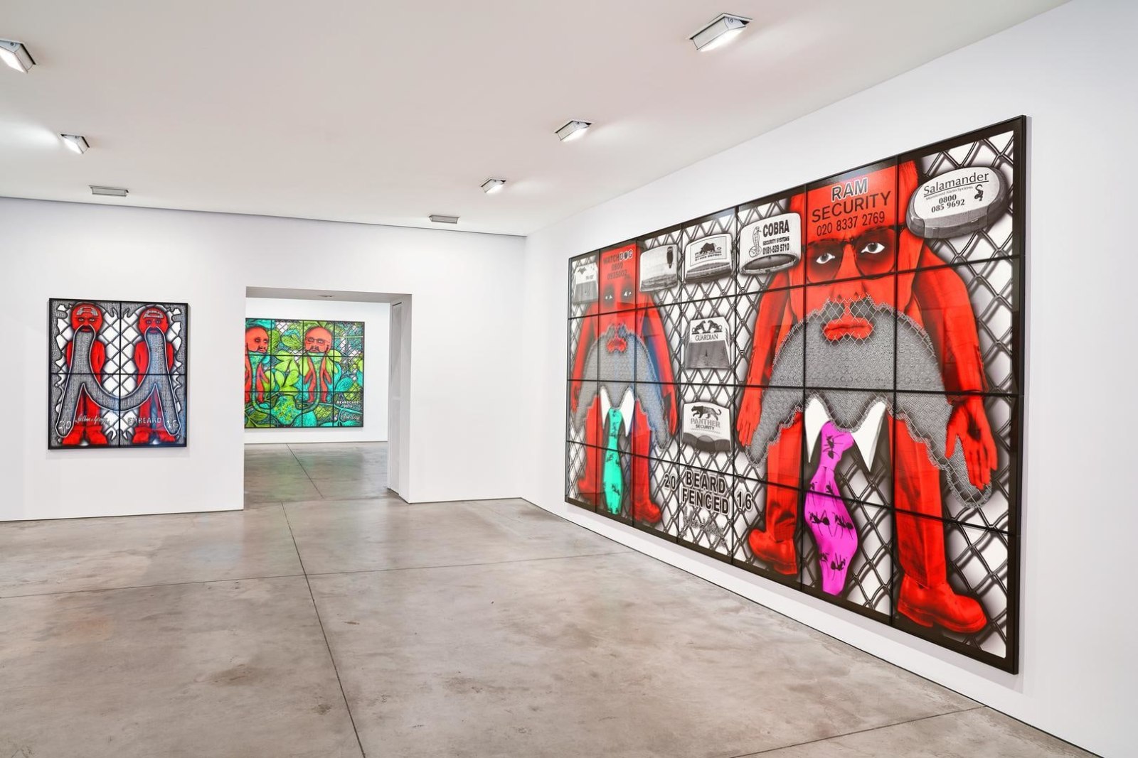 GILBERT &amp; GEORGE, THE BEARD PICTURES installation view 1