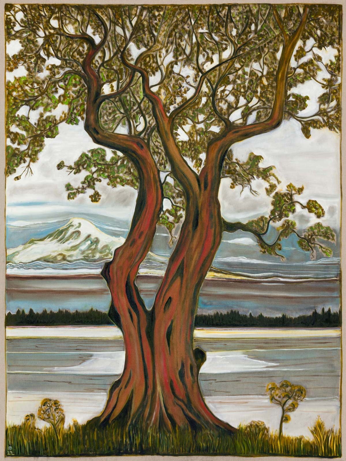 BILLY CHILDISH, strawberry tree and mount tahoma, 2022