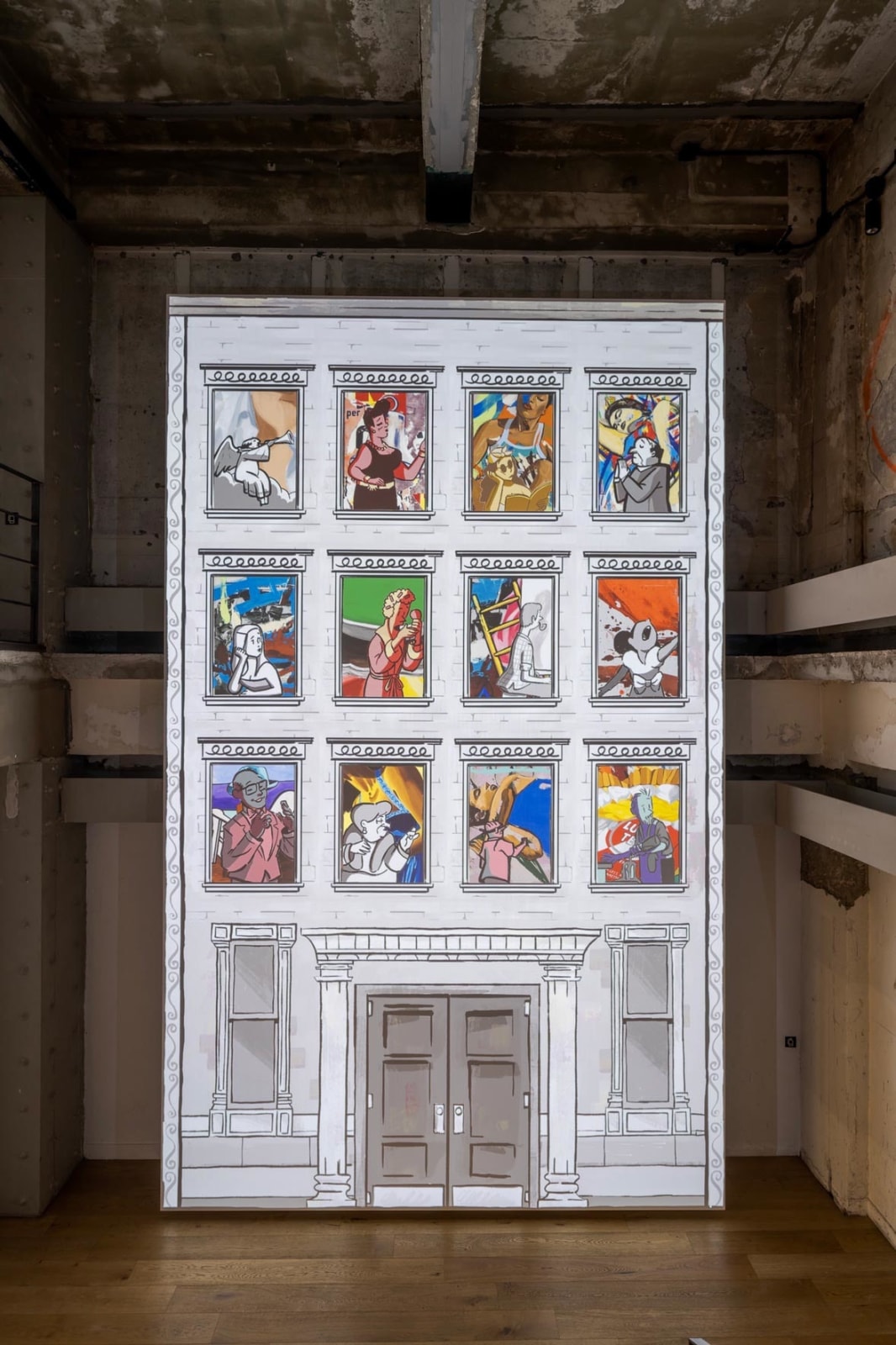 David Salle:&nbsp;Under One Roof, Installation view