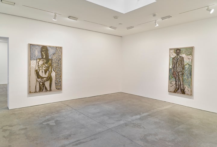 Billy Childish: flowers, nudes and birch trees: New Paintings 2015 Installation view 7