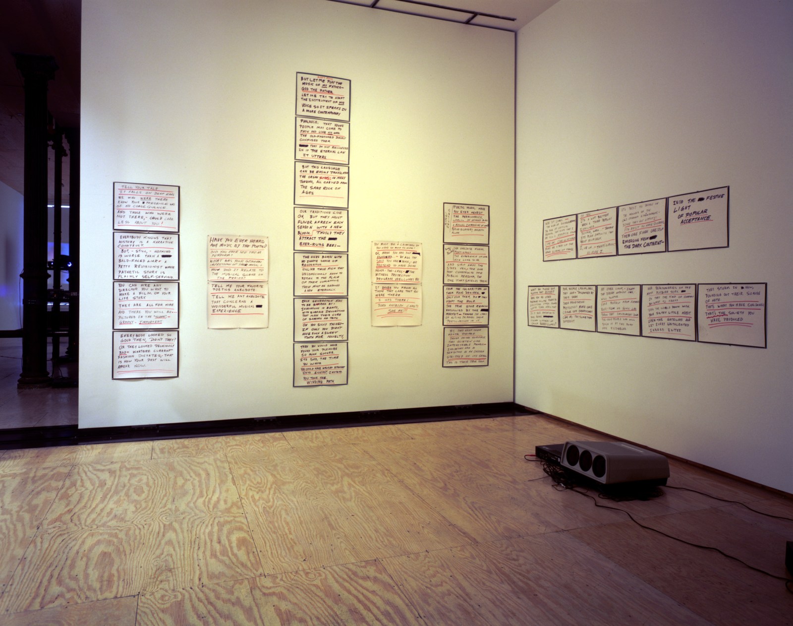 The Poetics Project: 1977-1997, Barcelona Version Installation at Lehmann Maupin, Richard Meier Model view 3