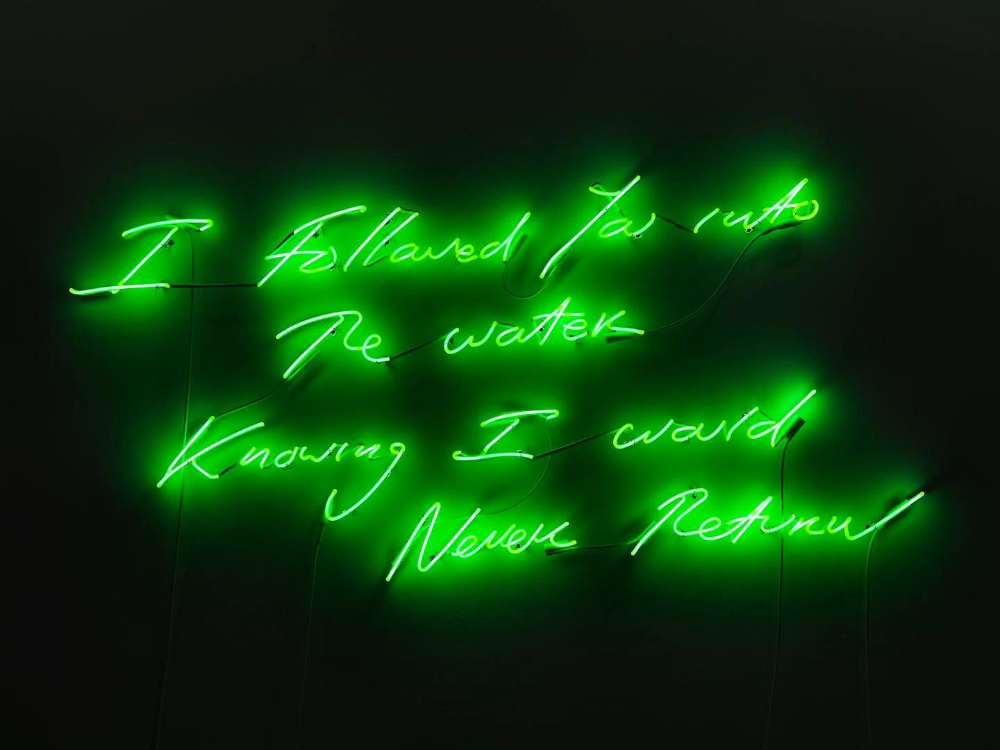 TRACEY EMIN, I Followed You into the Water Knowing I Would Never Return, 2011