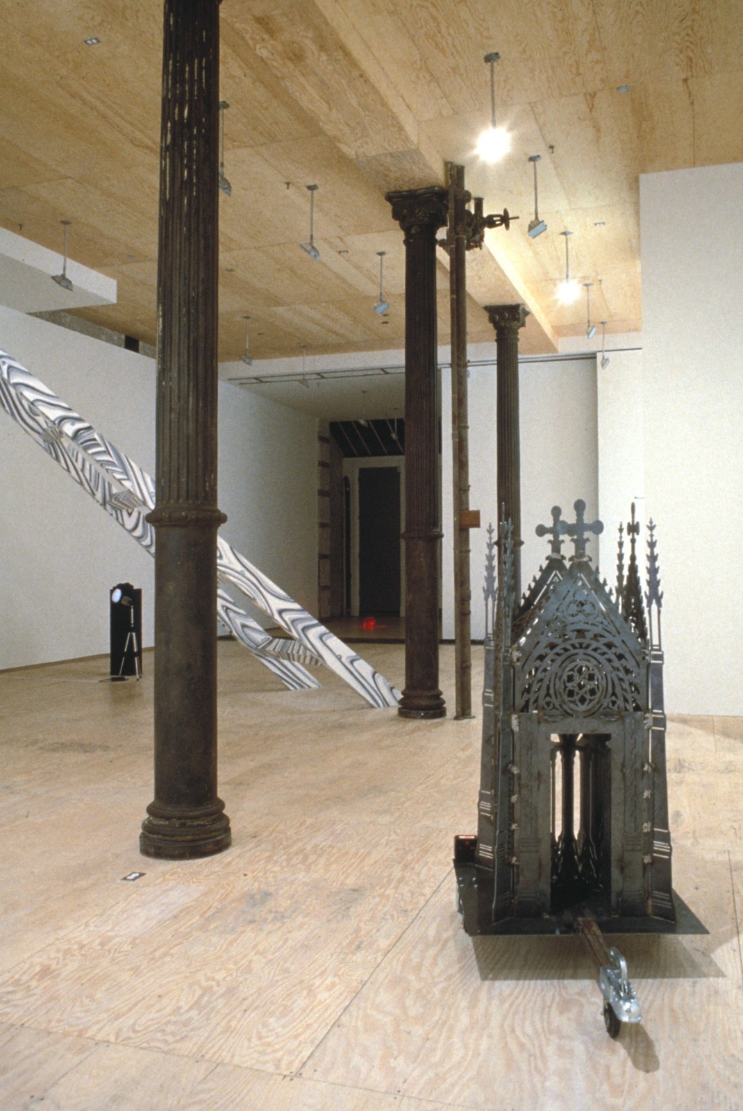 Installation view of Moving Structures at Lehmann Maupin in New York, view 2