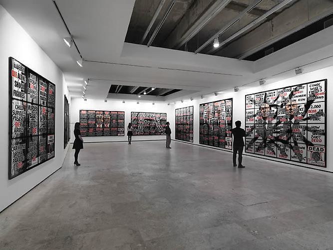 Gilbert &amp; George: London Pictures Installation View 1