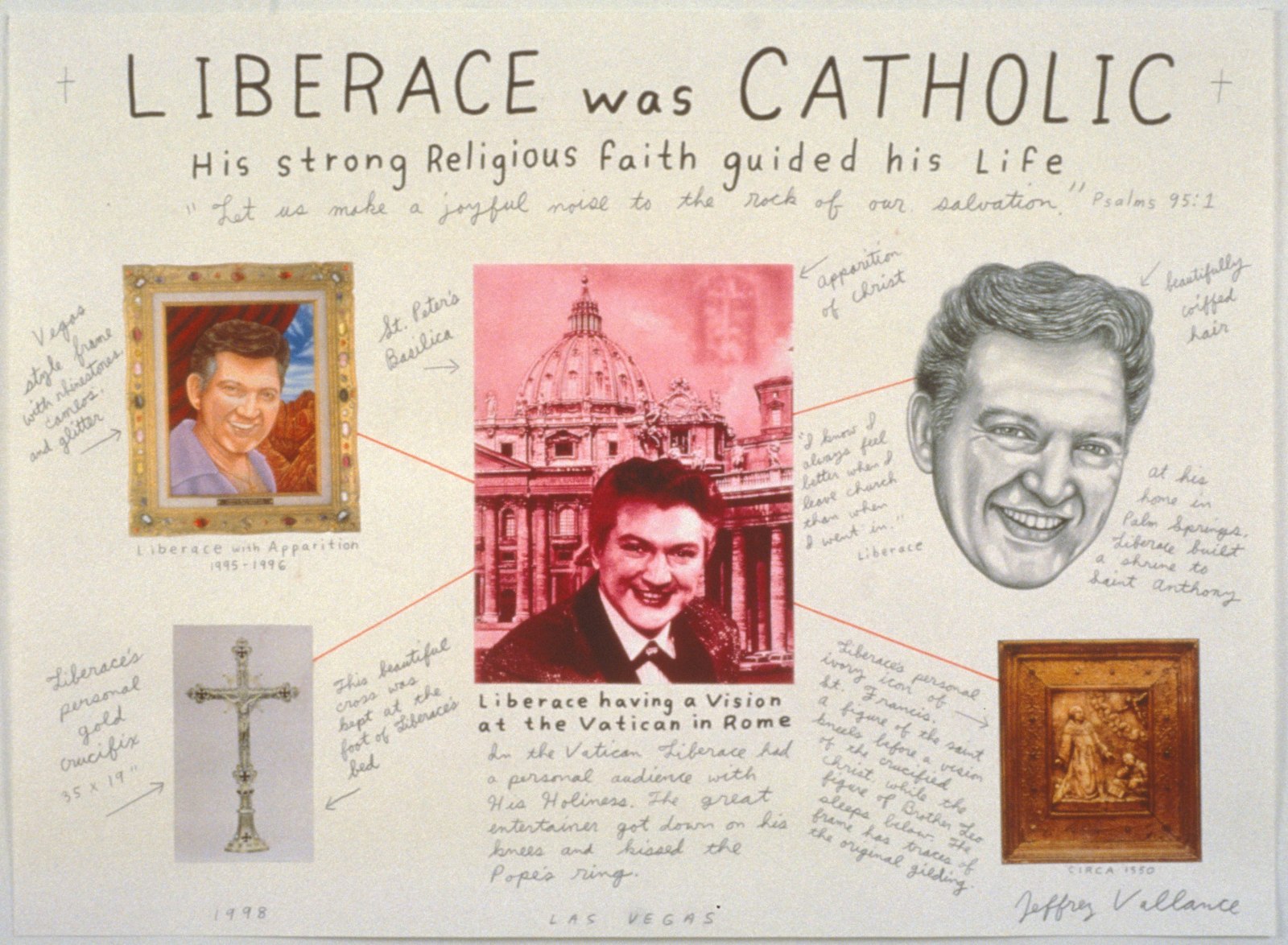 JEFFREY VALLANCE, Liberace was Catholic His Strong Religious Faith Guided His Life, 1998