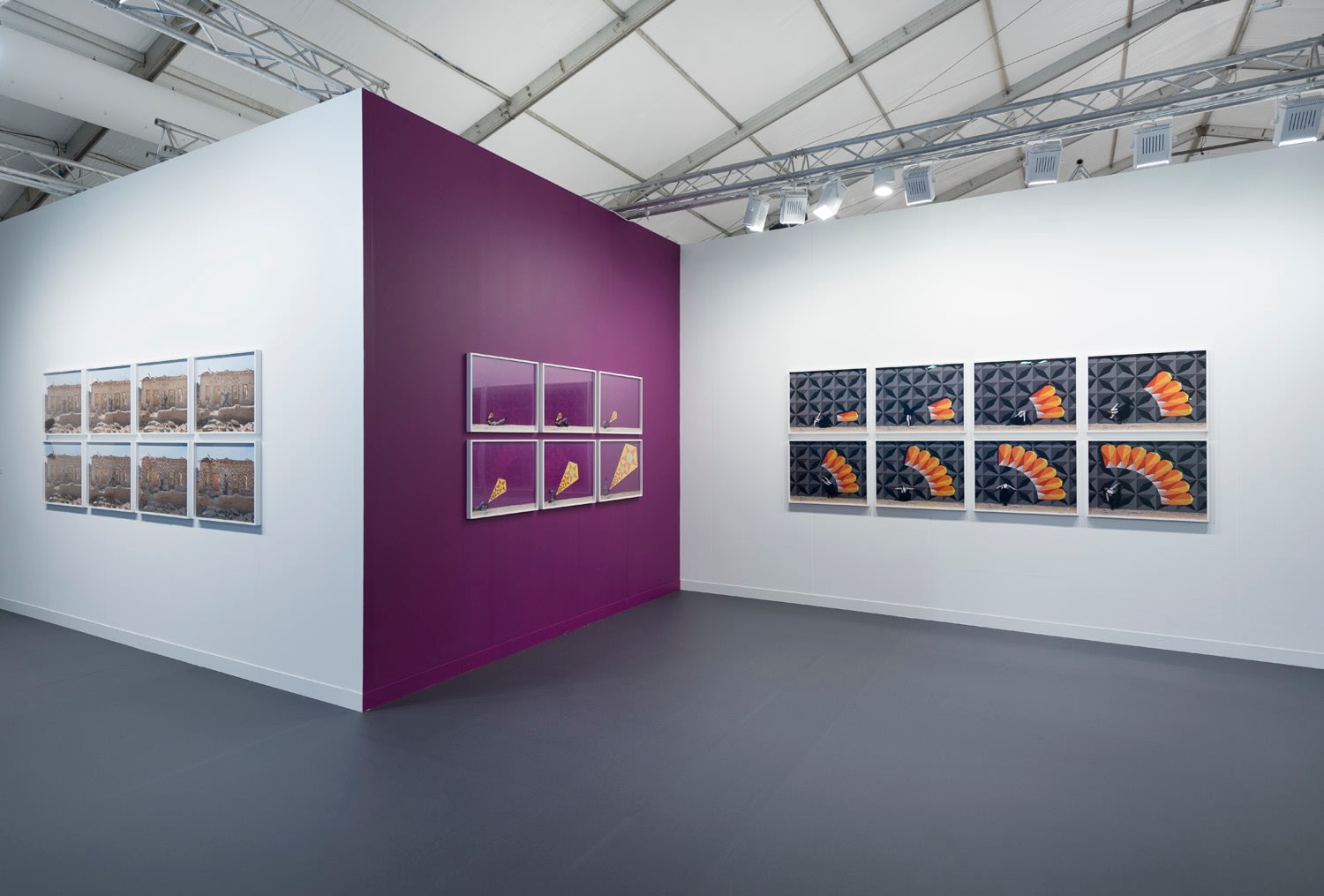 Installation view of Lehmann Maupin's booth at Frieze art fair in London 2019, view 4
