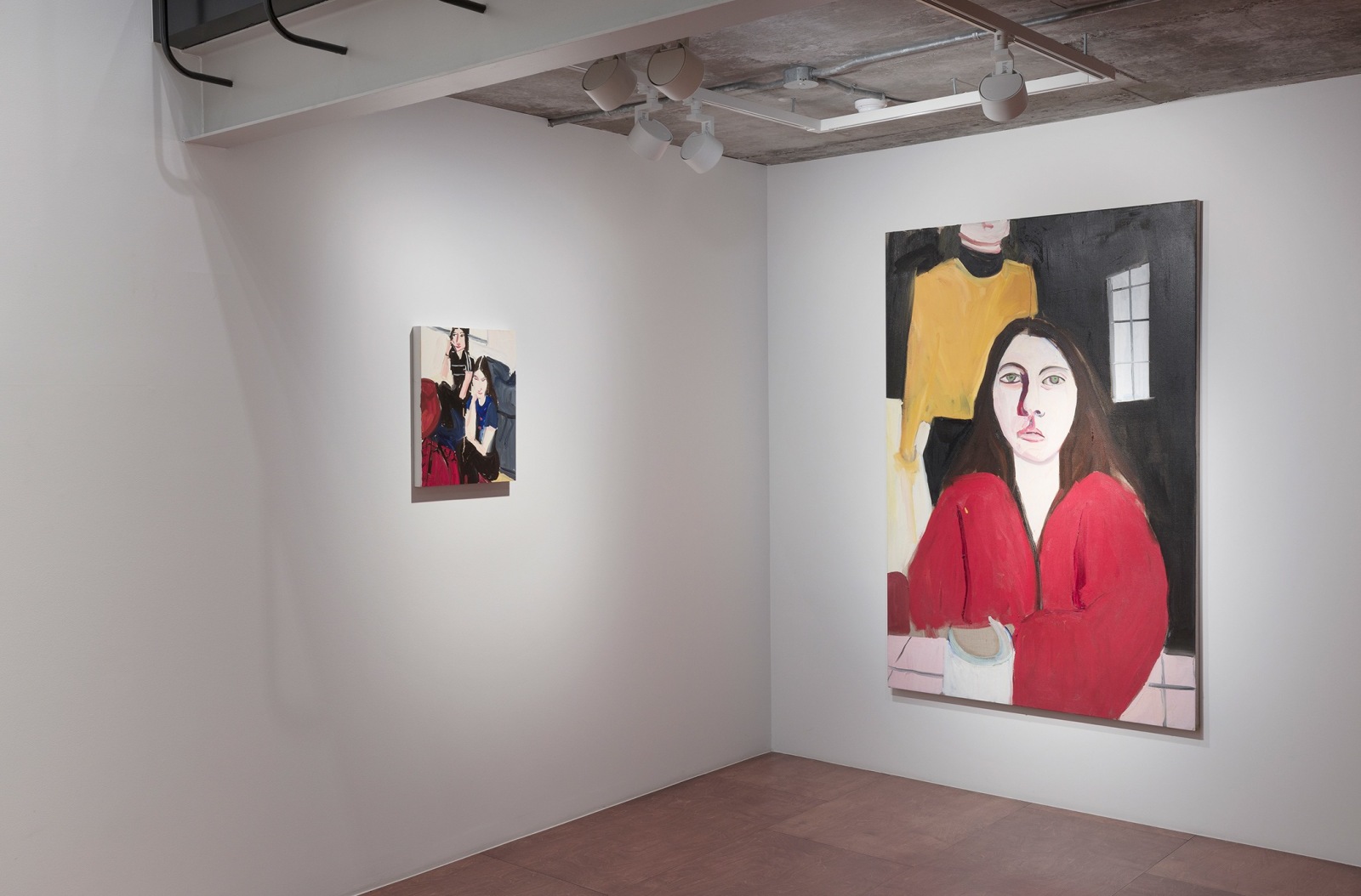 Chantal Joffe,&nbsp;Teenagers, Installation view, Lehmann Maupin, Seoul, 2020