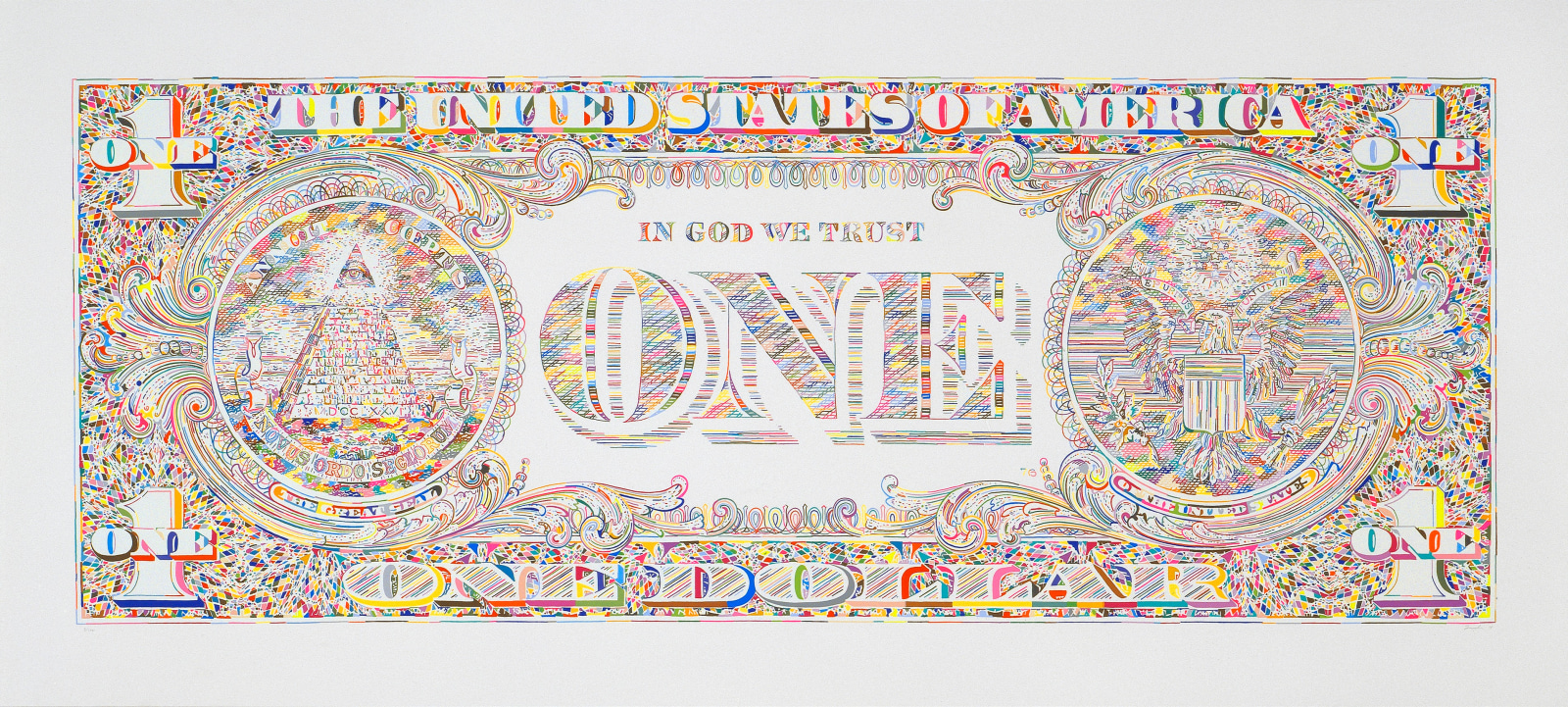 TOM FRIEDMAN, Untitled (dollar bill back), 2011