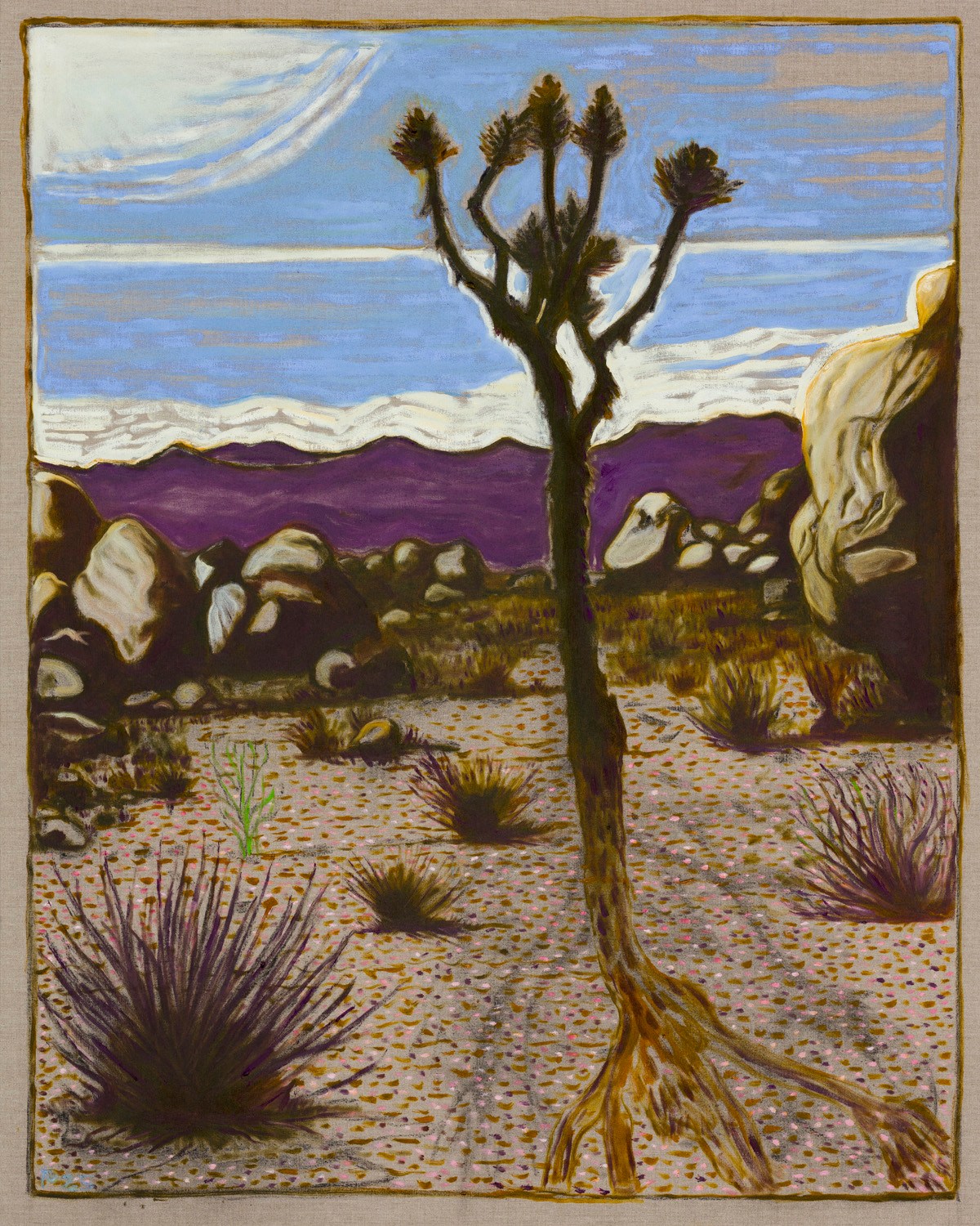 BILLY CHILDISH, joshua tree and rocks, 2025