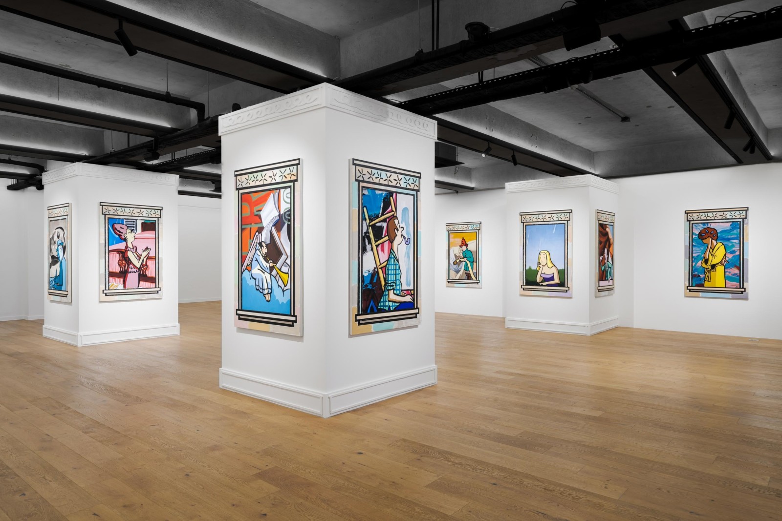 David Salle:&nbsp;Under One Roof, Installation view