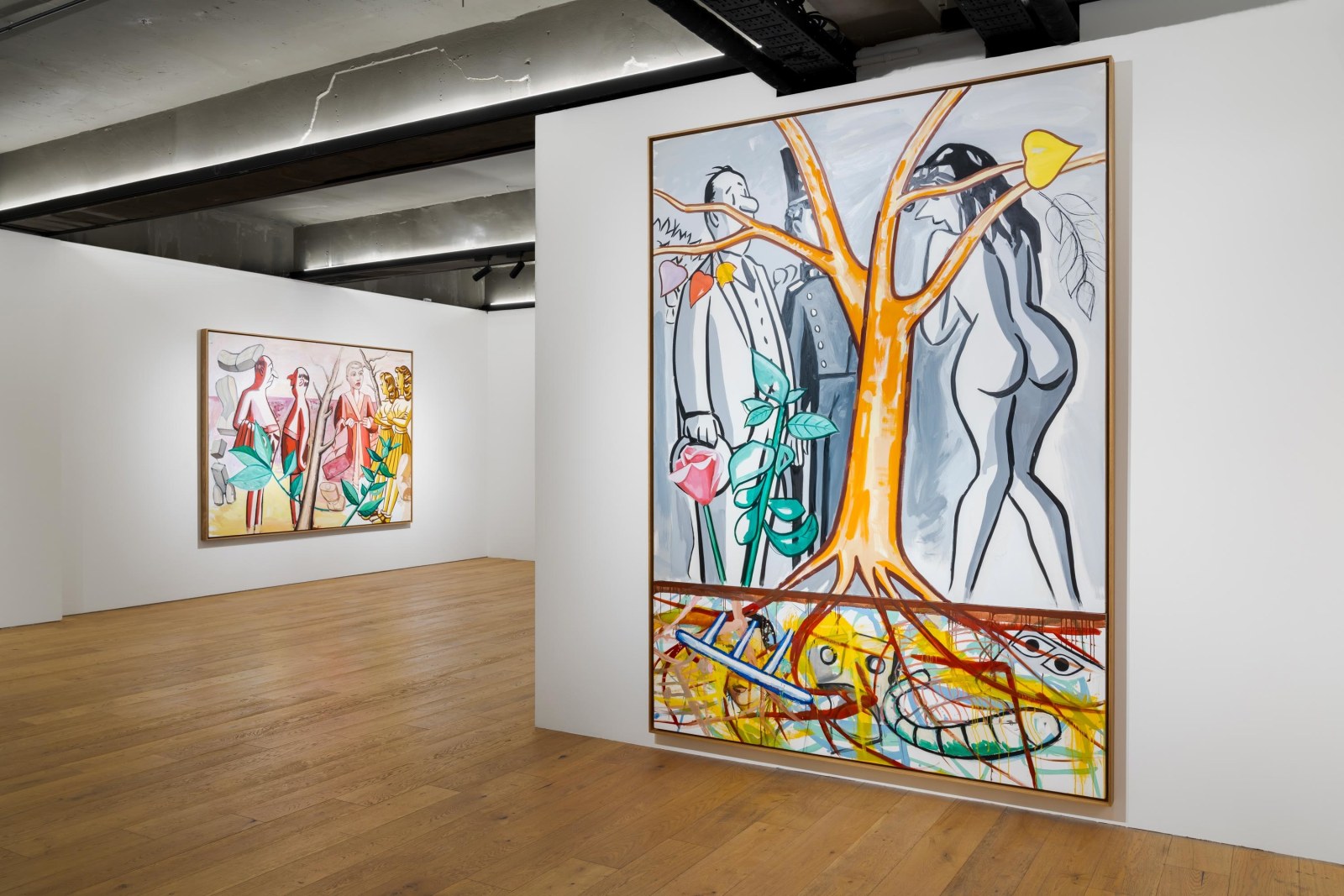 David Salle:&nbsp;Under One Roof, Installation view
