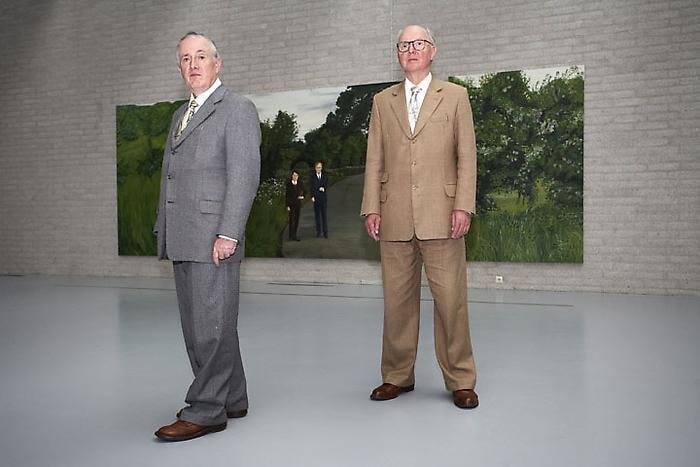 Installation view with Gilbert &amp;amp; George