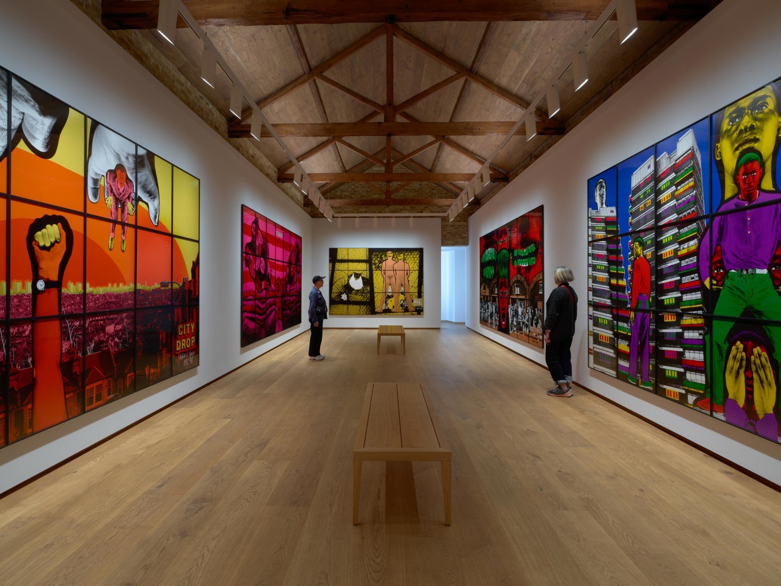 Gilbert & George: DEATH HOPE LIFE FEAR…, Installation View