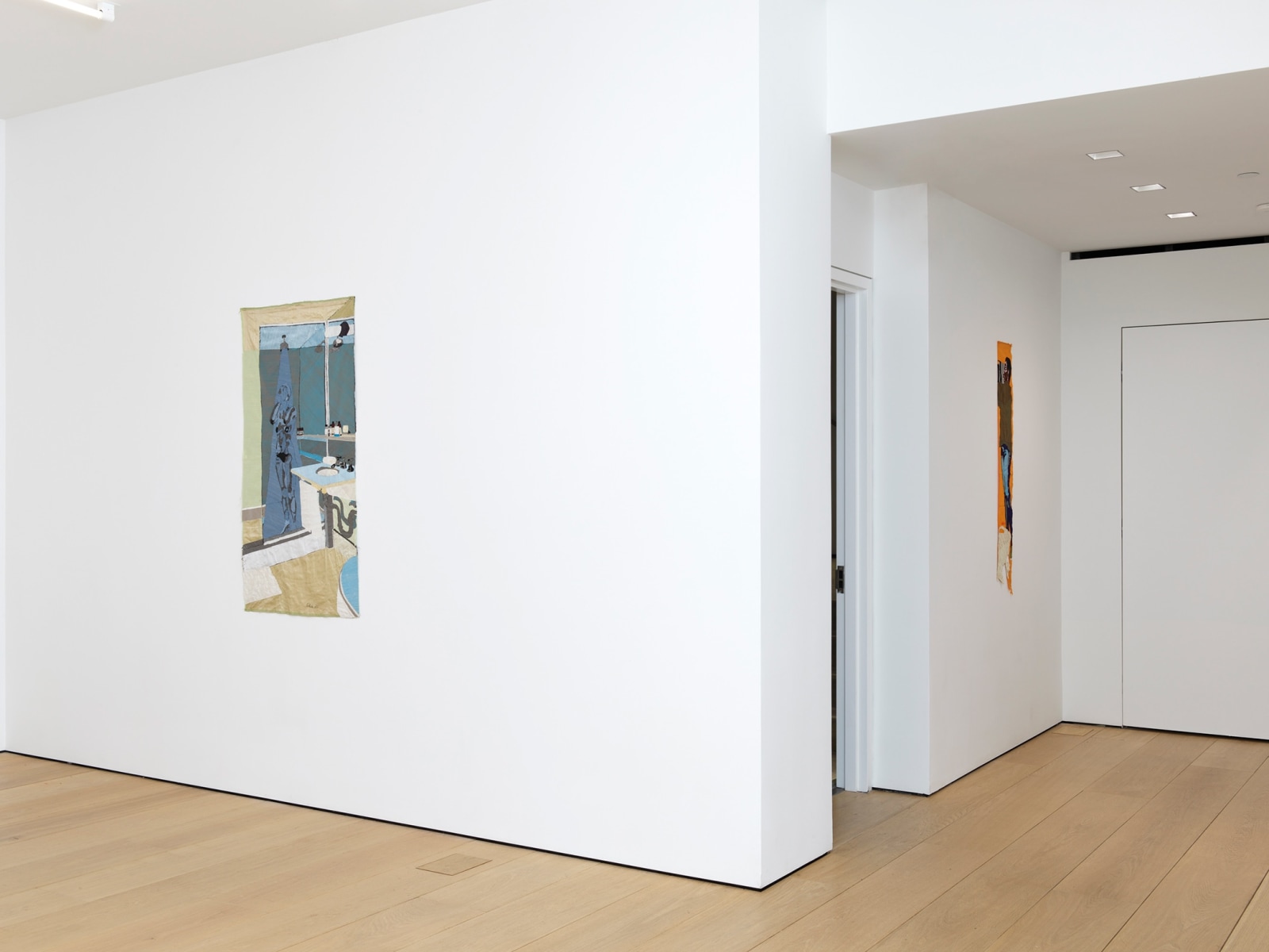 Seventh installation view of the exhibition Billie Zangewa: Wings of Change at Lehmann Maupin in New York