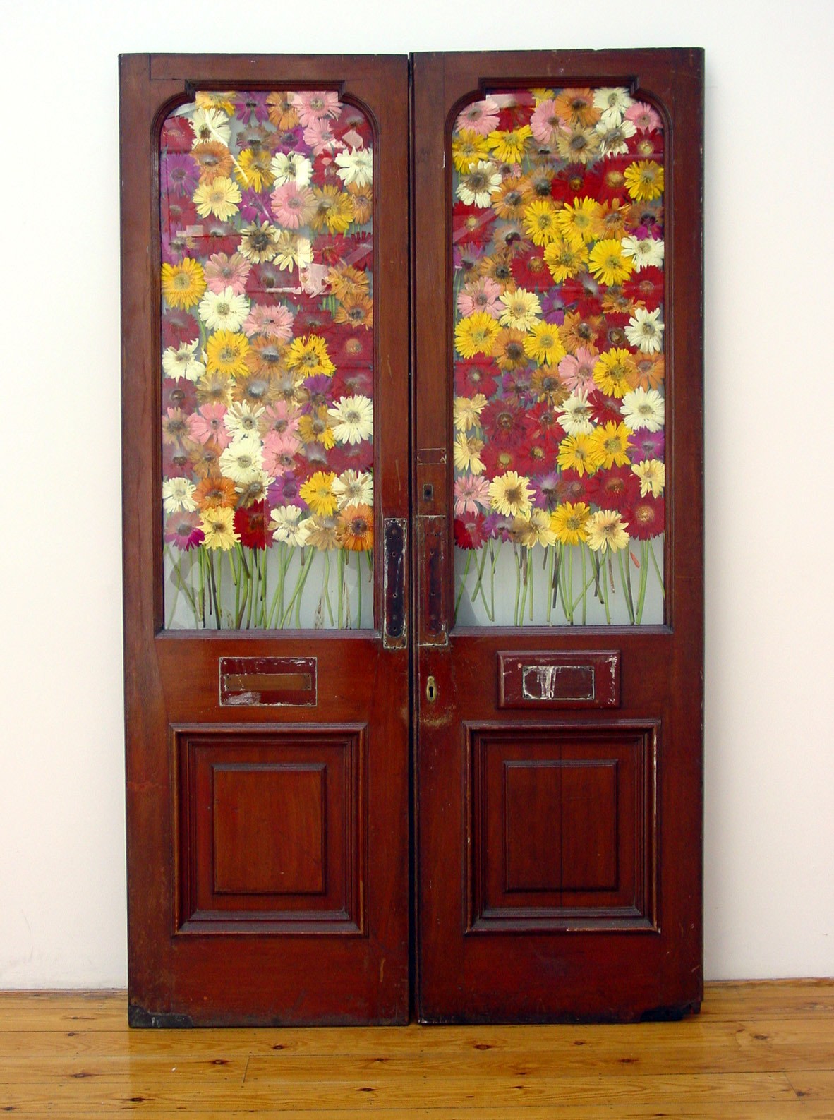 like we&#039;ve never met, 2003, Found mahoghany glazed doors