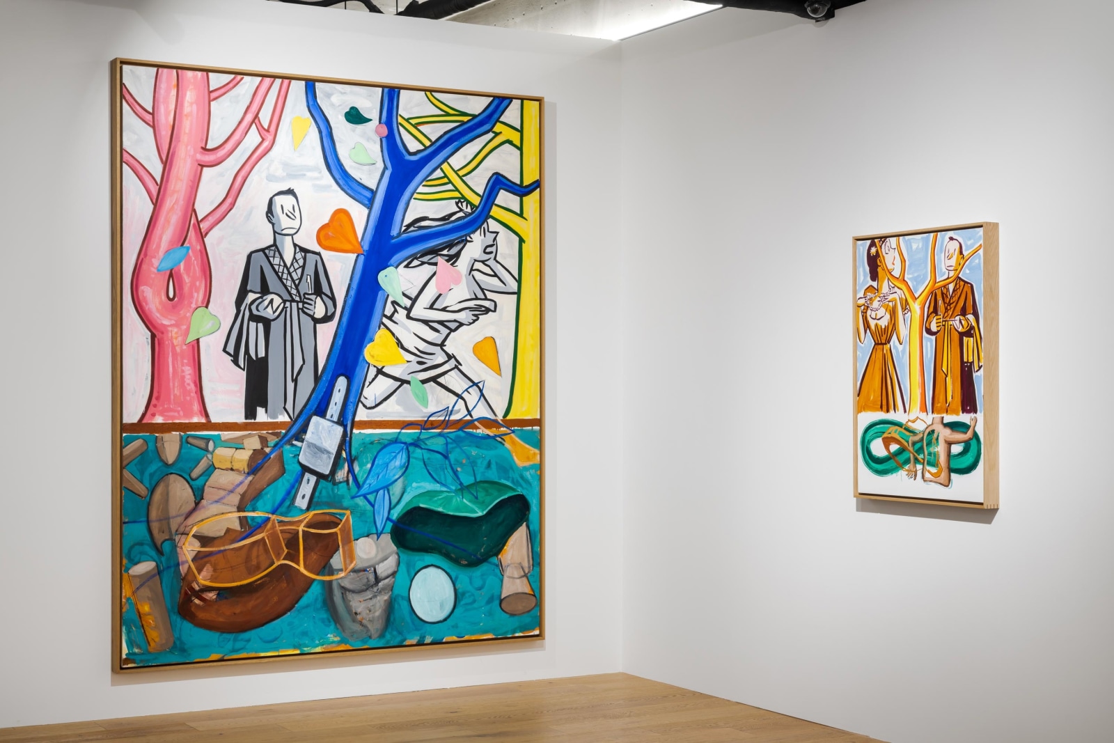David Salle:&nbsp;Under One Roof, Installation view