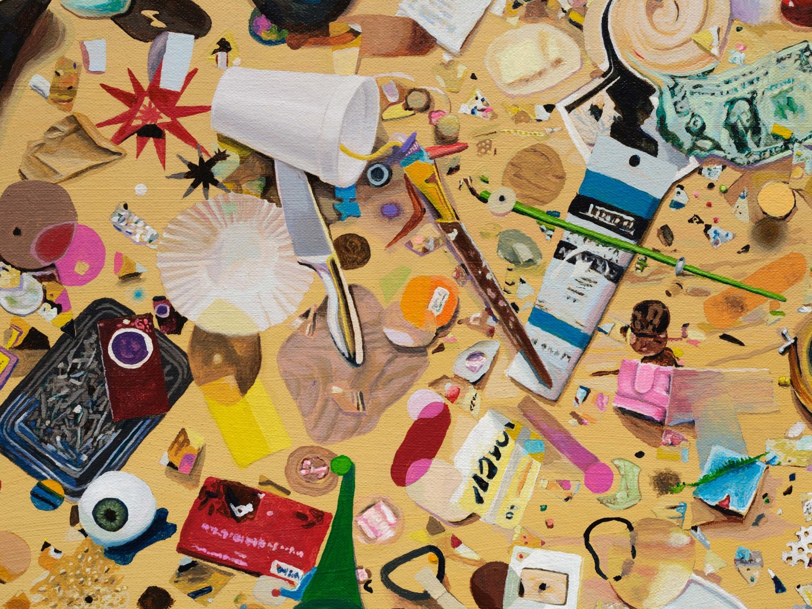 TOM FRIEDMAN, Detritus, 2025 (detail)