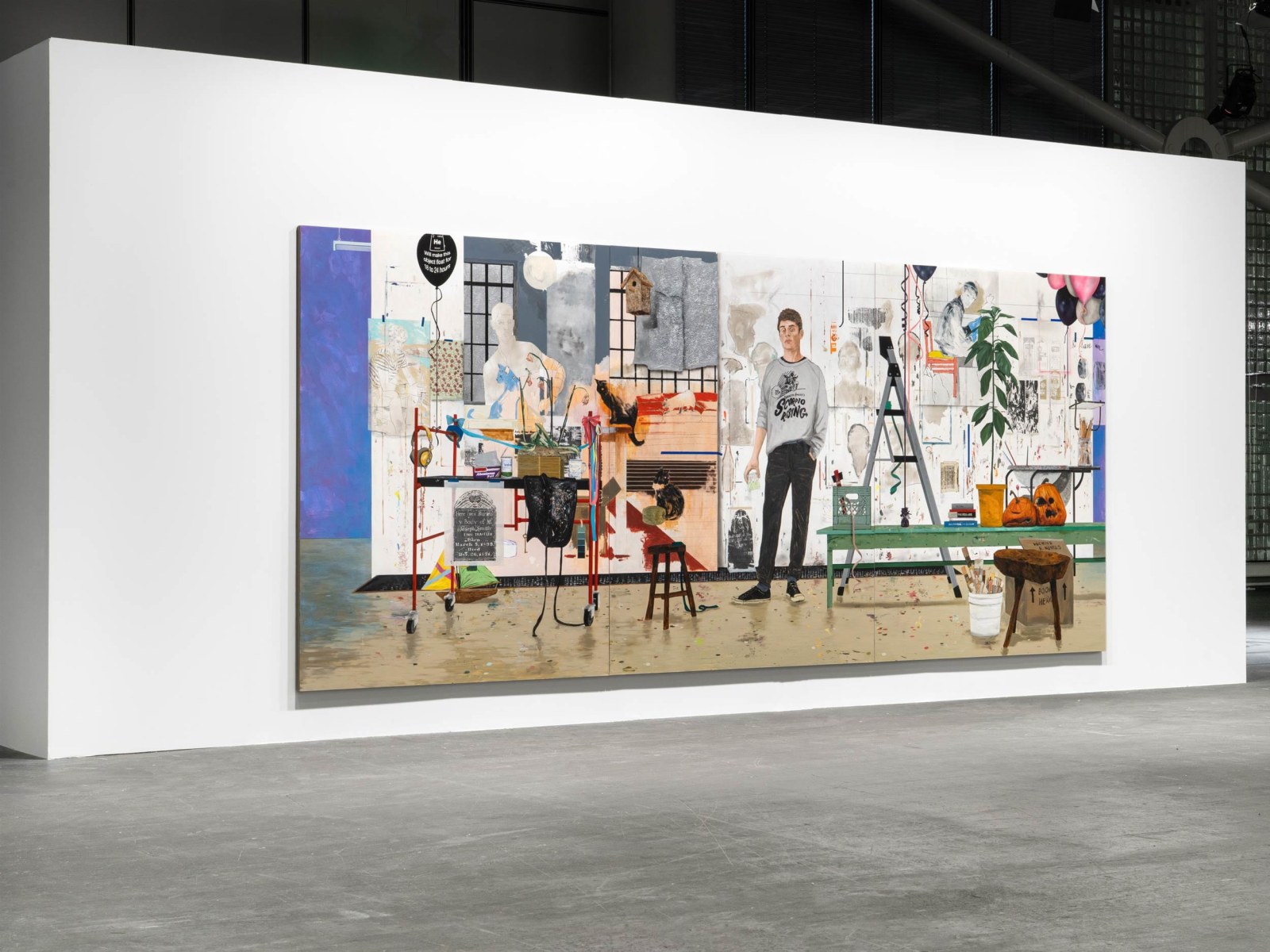 Hernan Bas, Conceptual artist #37 (he who exclusively paints portraits of conceptual artists who have never existed), 2023
