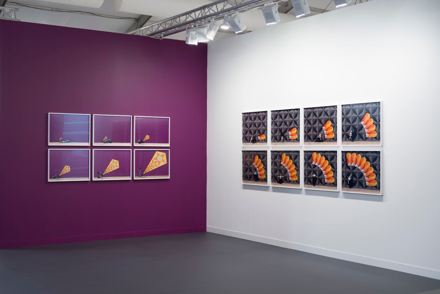 Installation view of Lehmann Maupin's booth at Frieze art fair in London 2019, view 8