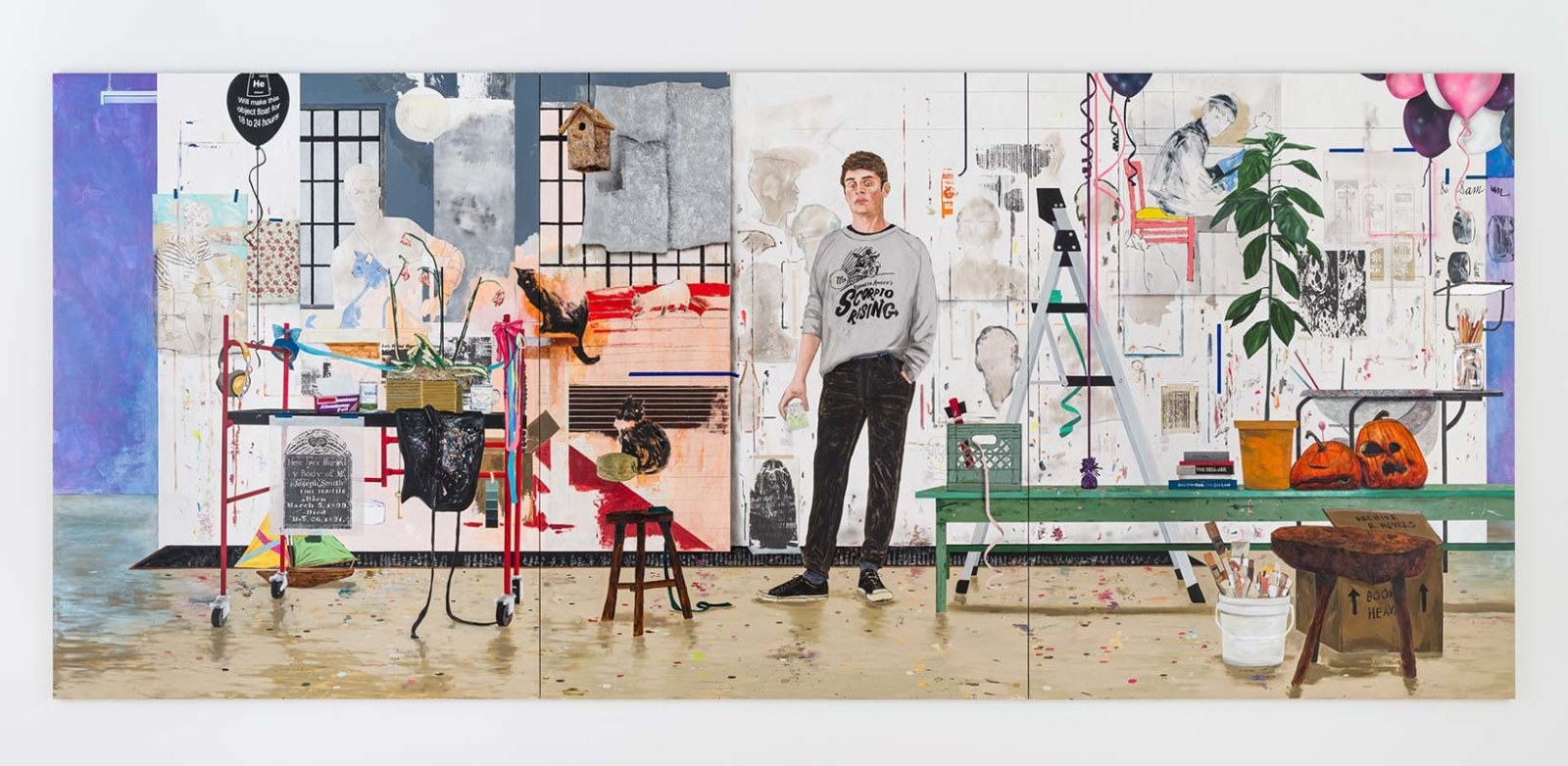 HERNAN BAS, Conceptual artist #37 (he who exclusively paints portraits of conceptual artists who have never existed), 2023