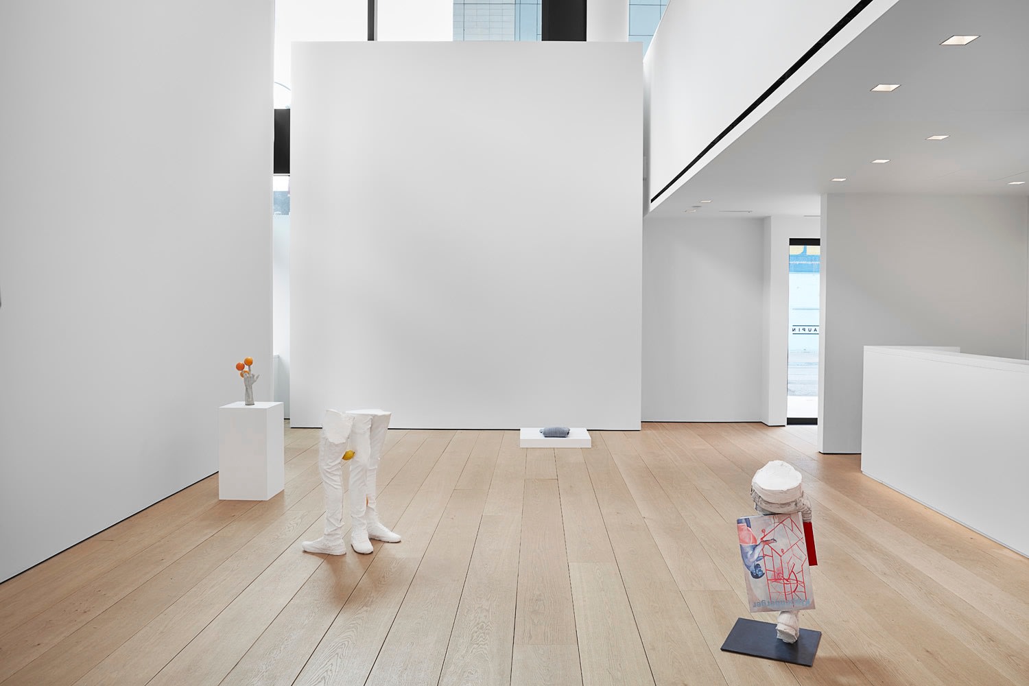 Installation view of Erwin Wurm's exhibition Yes Biological at Lehmann Maupin, New York, 2020, View 3