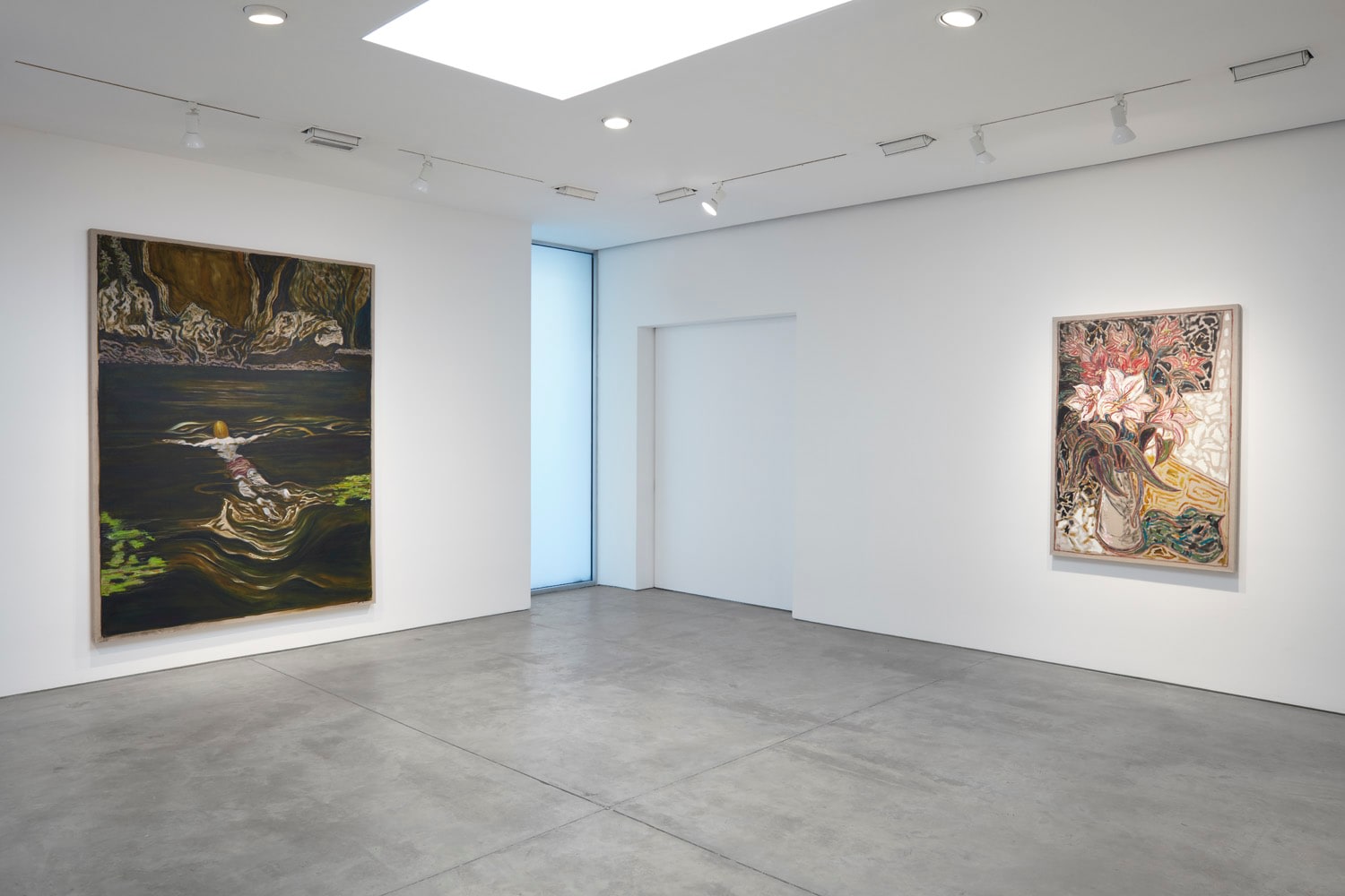 Installation view of Billy Childish exhibition at Lehmann Maupin gallery, New York, 2020, view 2