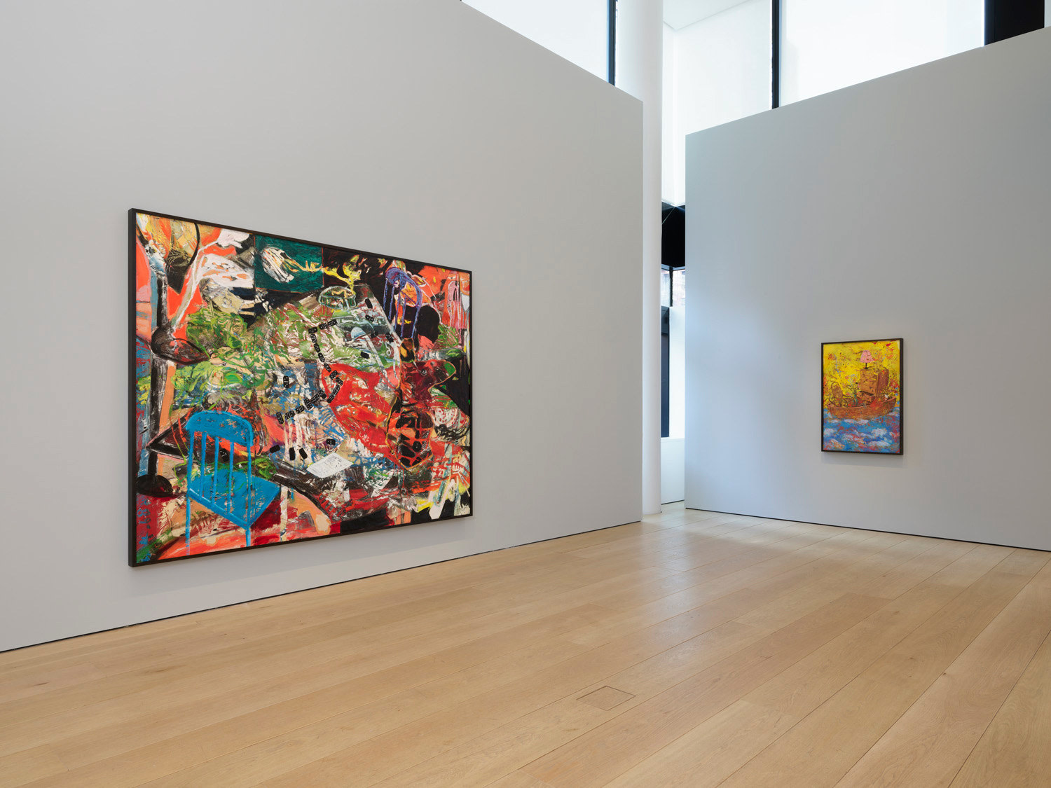 First installation view of the exhibition Angel Otero: The Fortune of Having Been There at Lehmann Maupin in New York