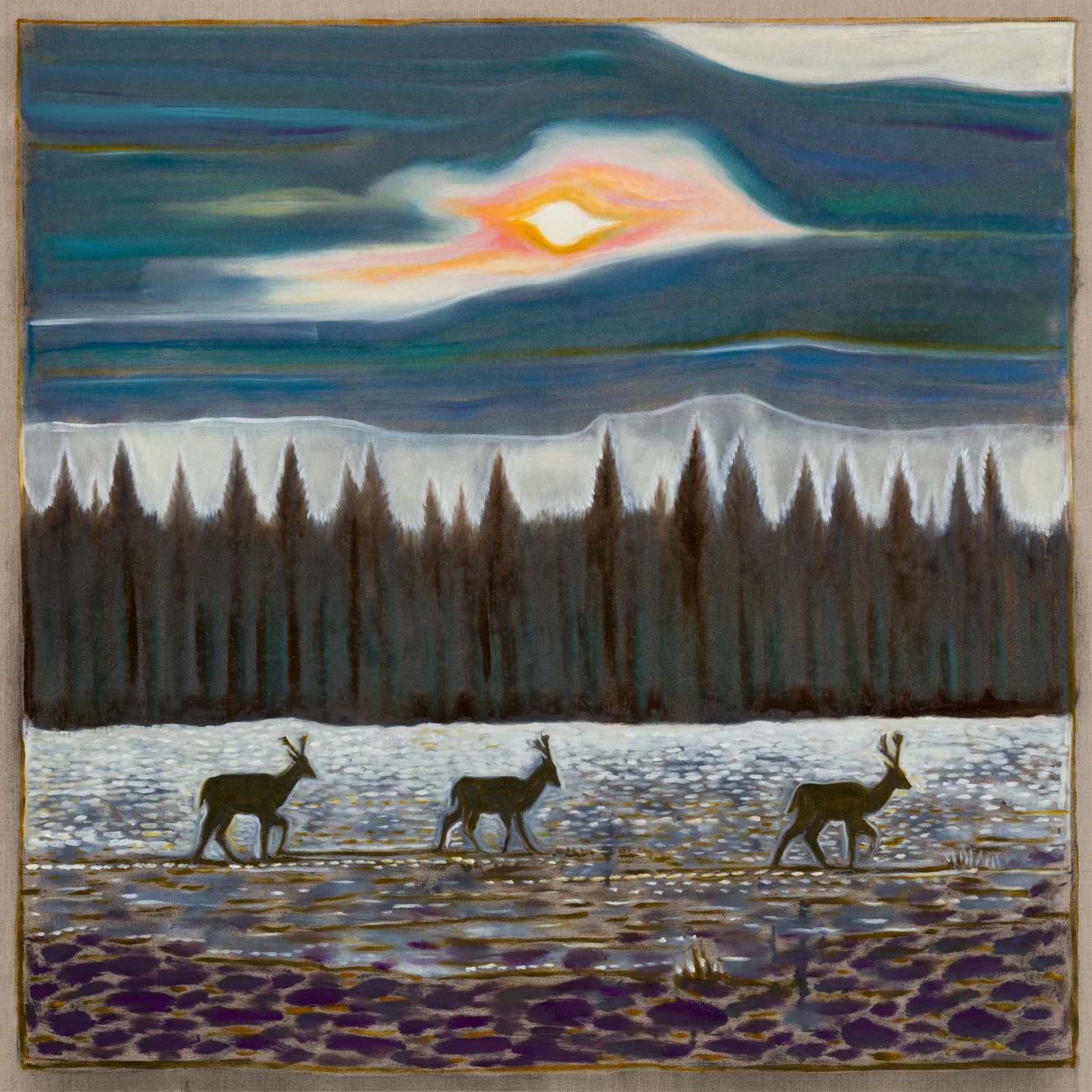 BILLY CHILDISH, deer, northern sun, 2025