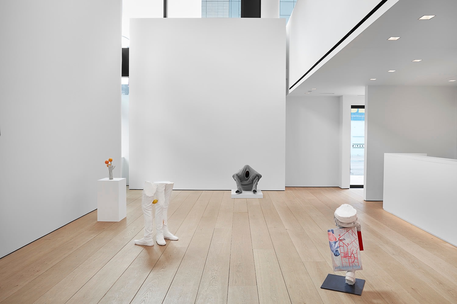 Installation view of Erwin Wurm's exhibition Yes Biological at Lehmann Maupin, New York, 2020, View 6