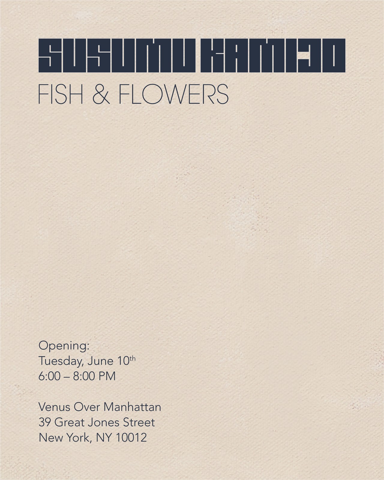 Susumu Kamijo: Fish & Flowers