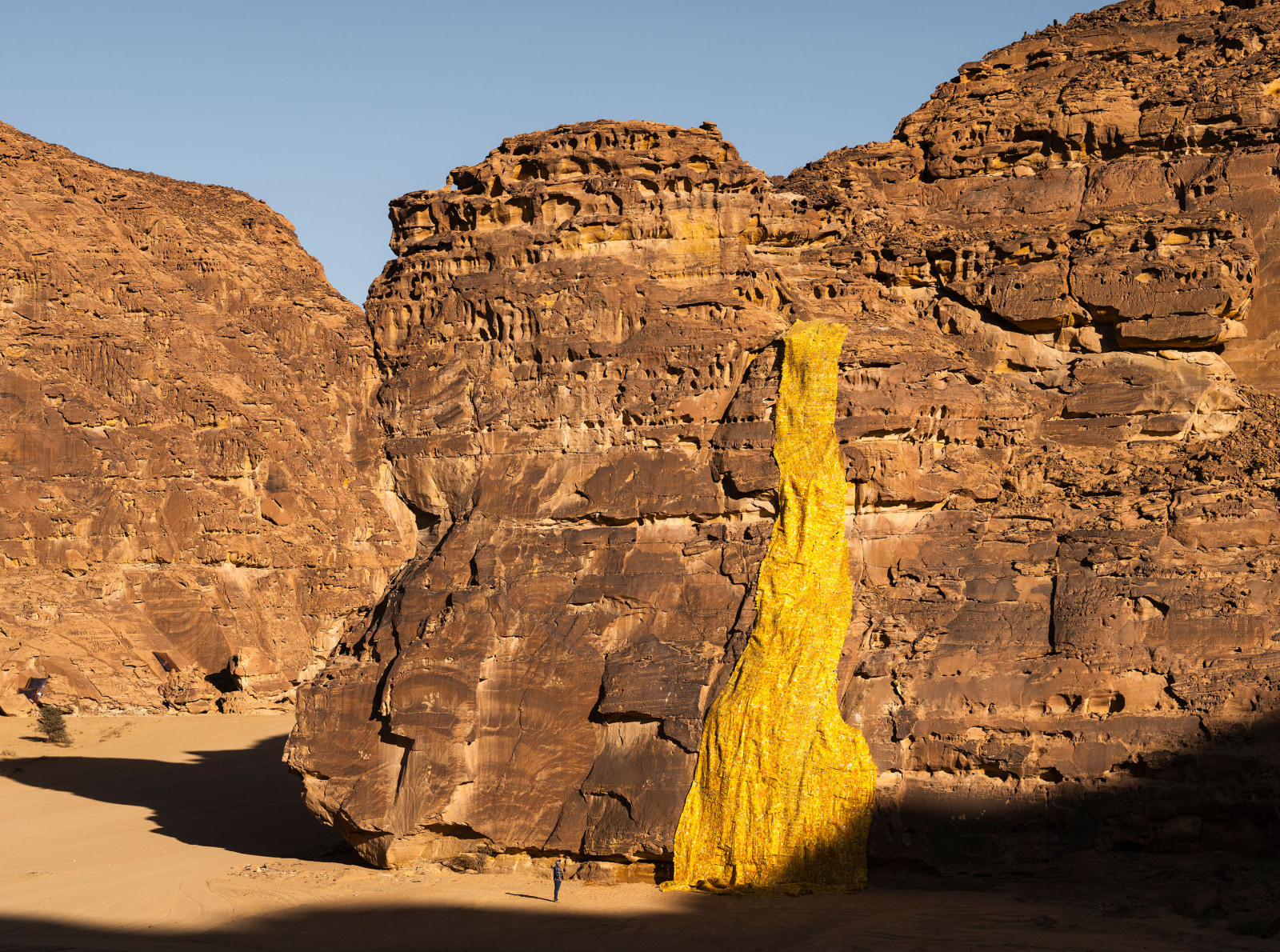 Serge Attukwei Clottey – Gold Falls - Desert X - Exhibitions - Simchowitz Gallery