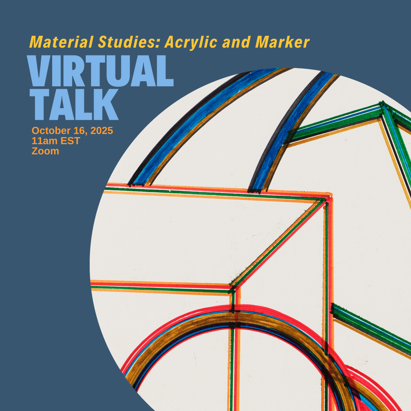 Online Program: Material Studies in Acrylic and Marker - Programs - Al Held Foundation