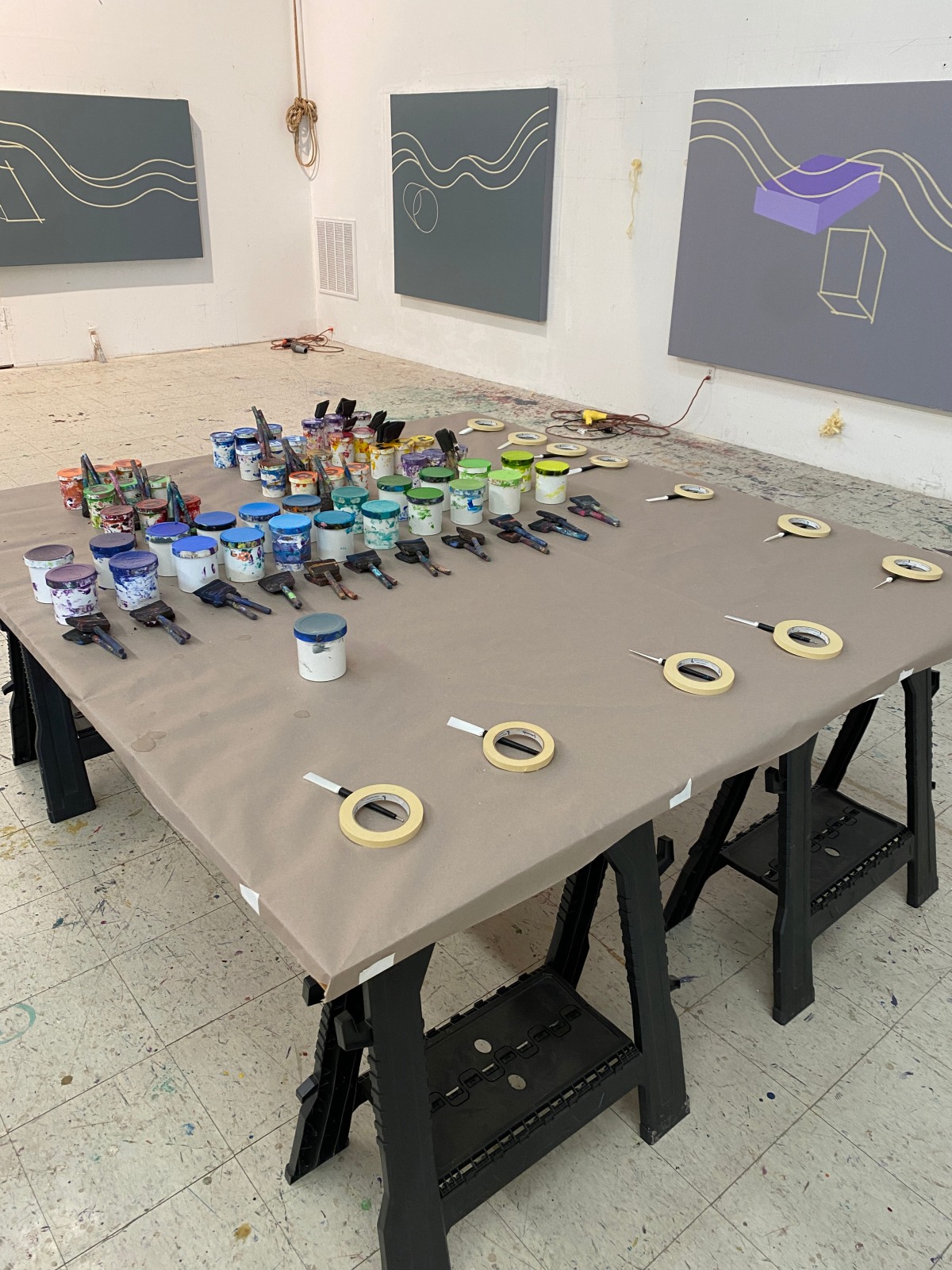 AHF Workshop: Painting with Tape - Programs - Al Held Foundation