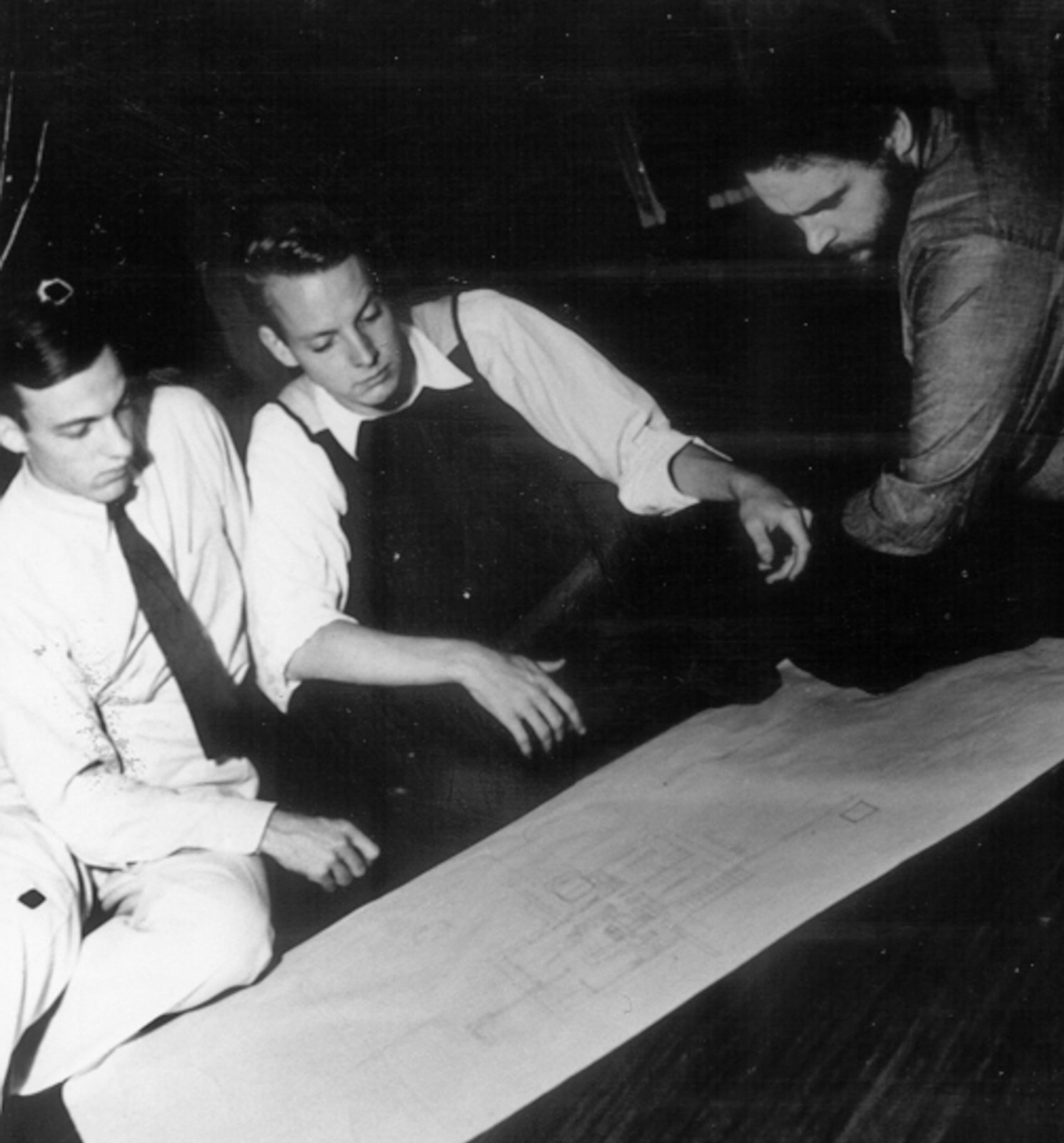 Ted van Fossen, Laurence Cuneo, Tony Smith, ca. 1940