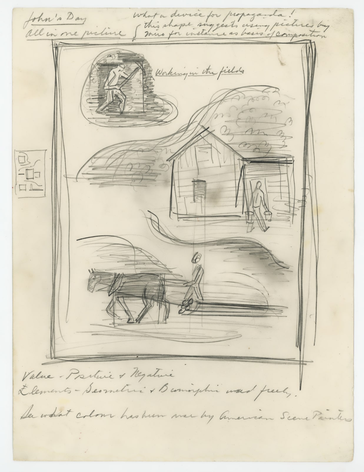 Untitled, 1938, graphite on paper,&amp;nbsp;12 1/8 &amp;times; 9 1/8 in. (30.8 &amp;times; 23.2 cm)