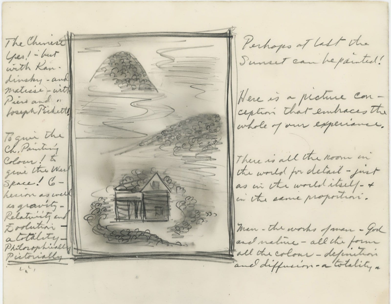 Sketch, 1938, graphite on paper, 12 1/8 × 9 1/8 in. (30.8 × 23.2 cm), detail