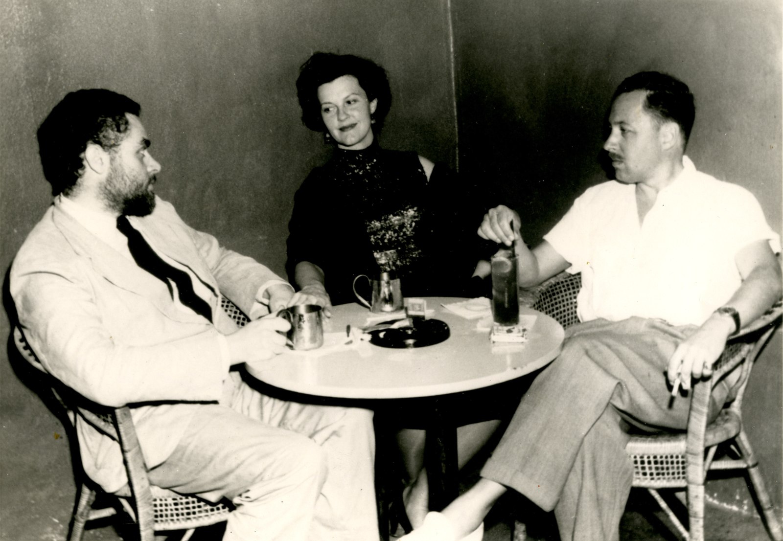 Tony Smith, Jane Lawrence, and Tennessee Williams, 1943