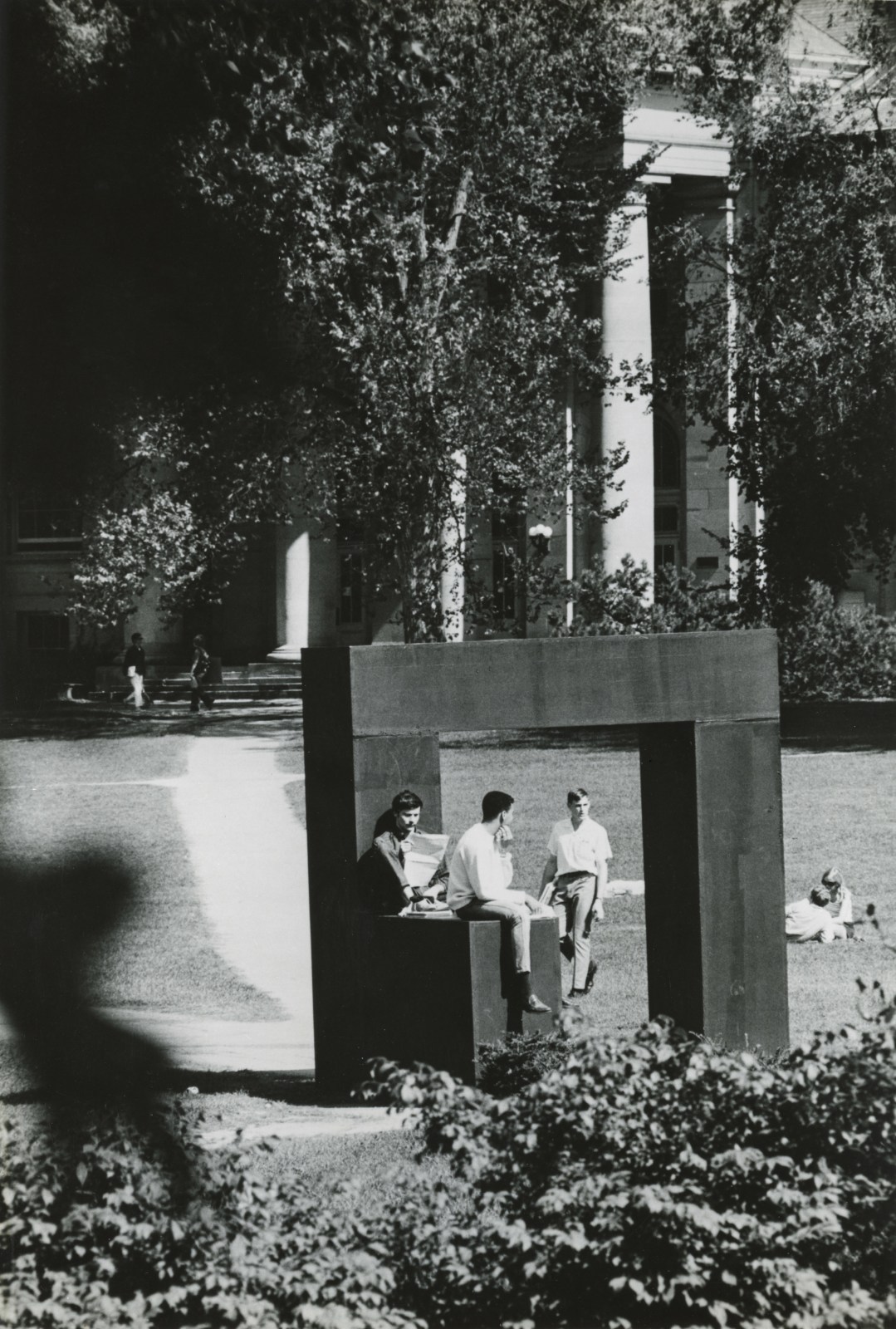 Plywood, painted black
Tony Smith. Cornell University, Ithaca, NY, 1968, organized by the Museum of Modern Art