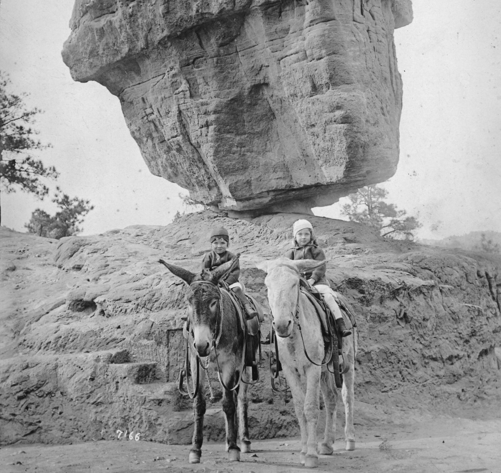 Tony with sister Mary at Garden of the Gods, Colorado, 1915